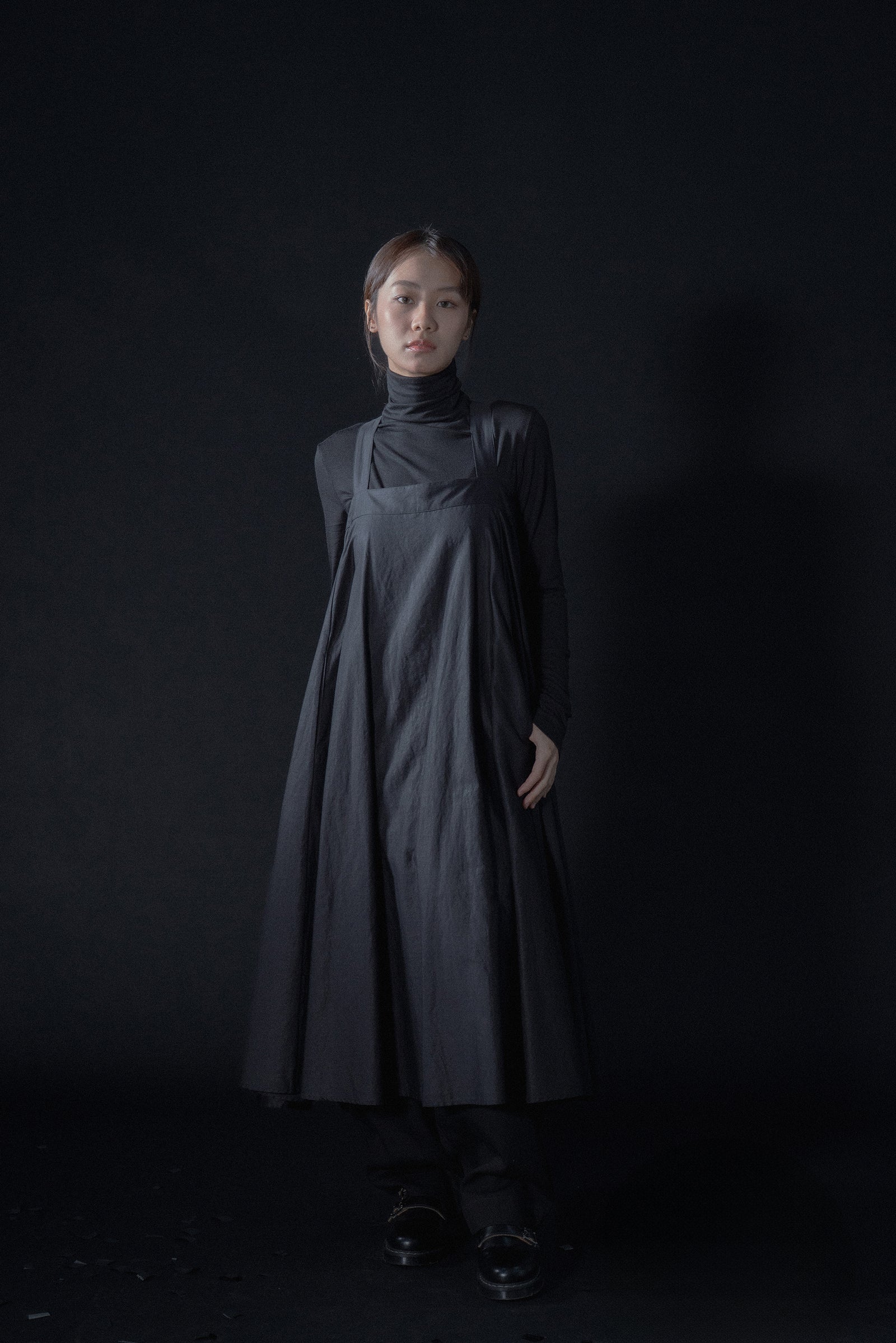 The Suspender Dress - Black