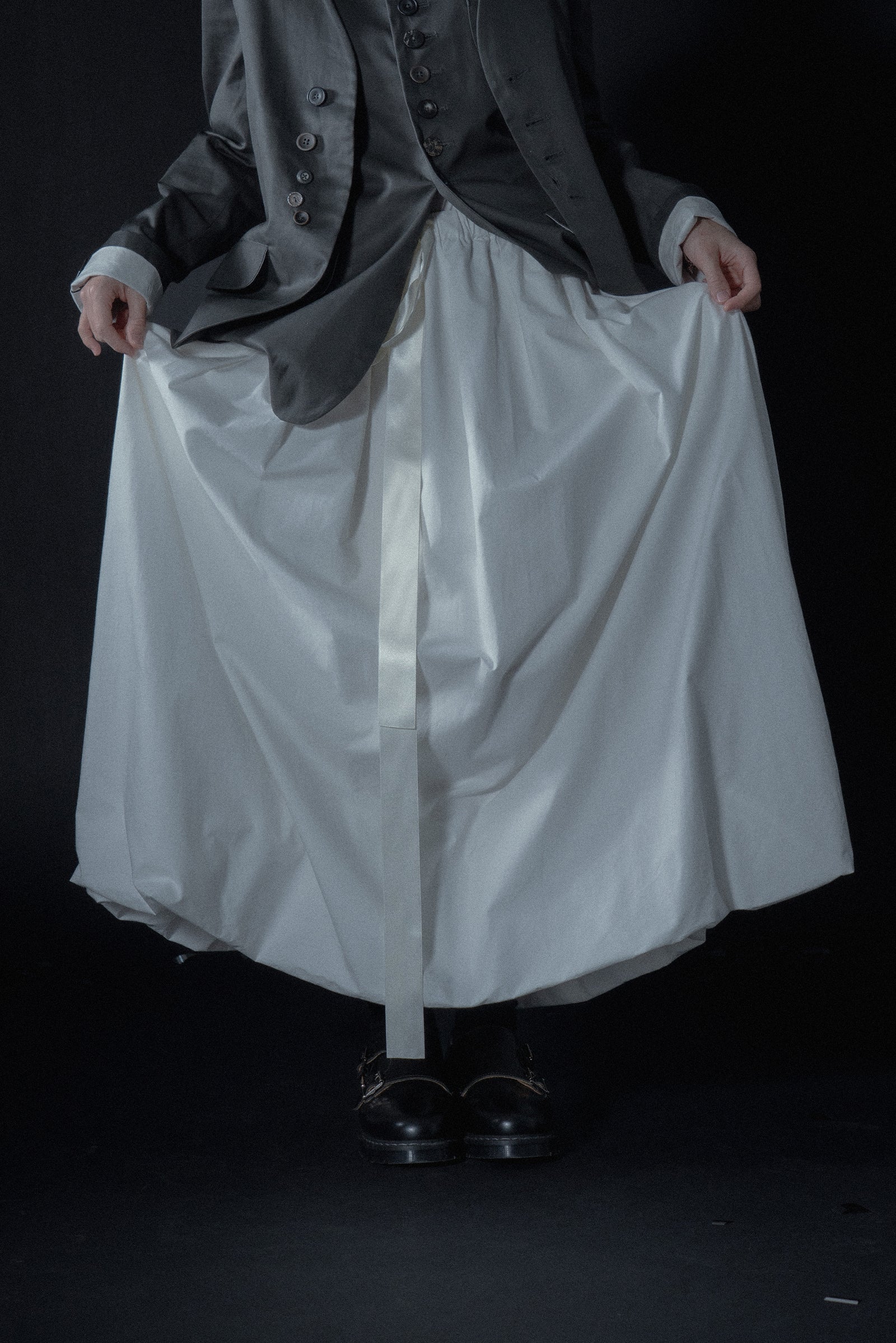 The Ribbon Skirt - White