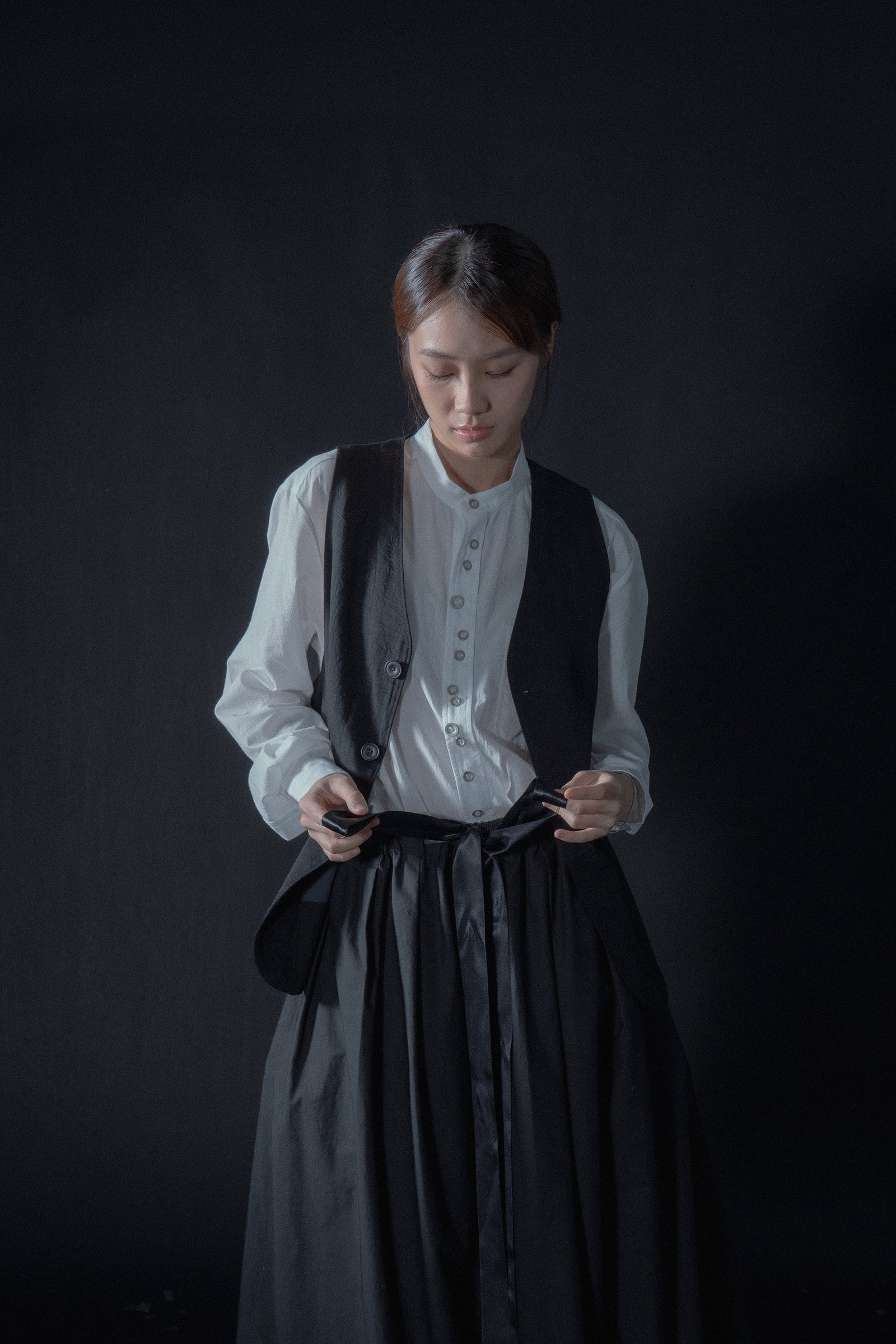 The Ribbon Skirt - Black