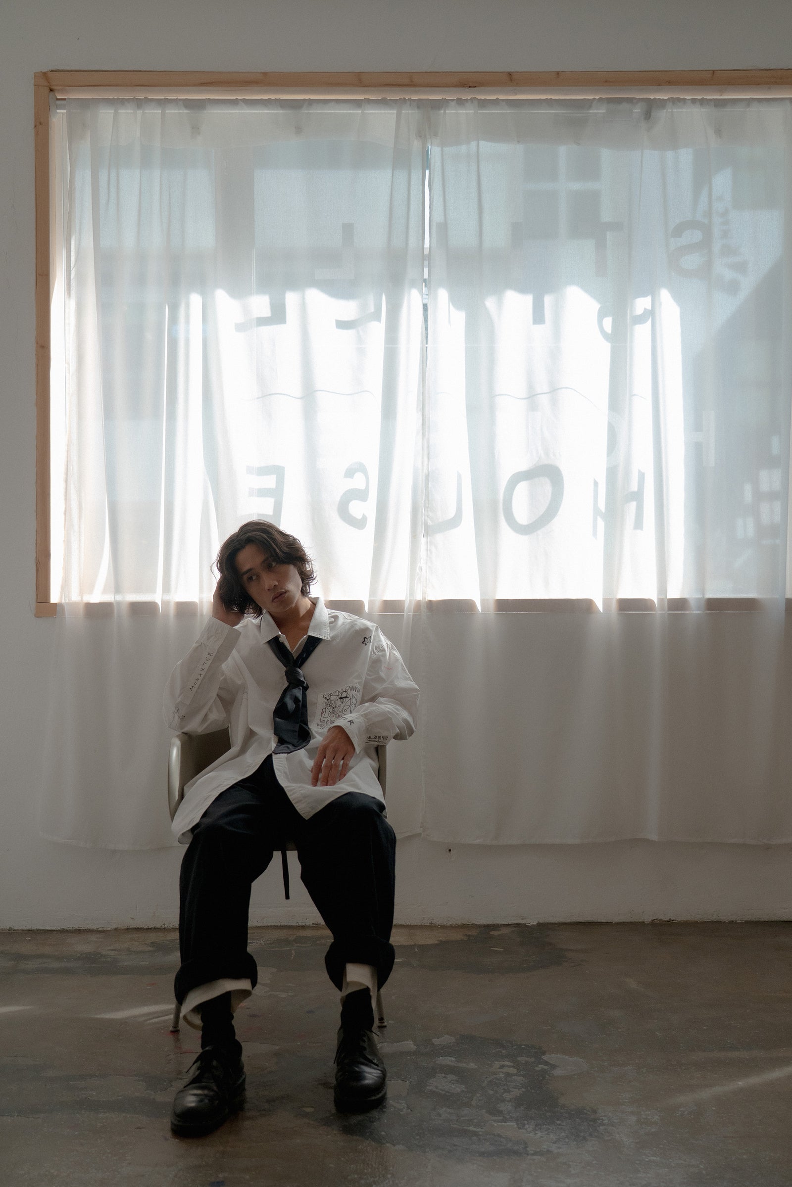 The Boy Shirt - Hand Painted by Benson Koo ( A )