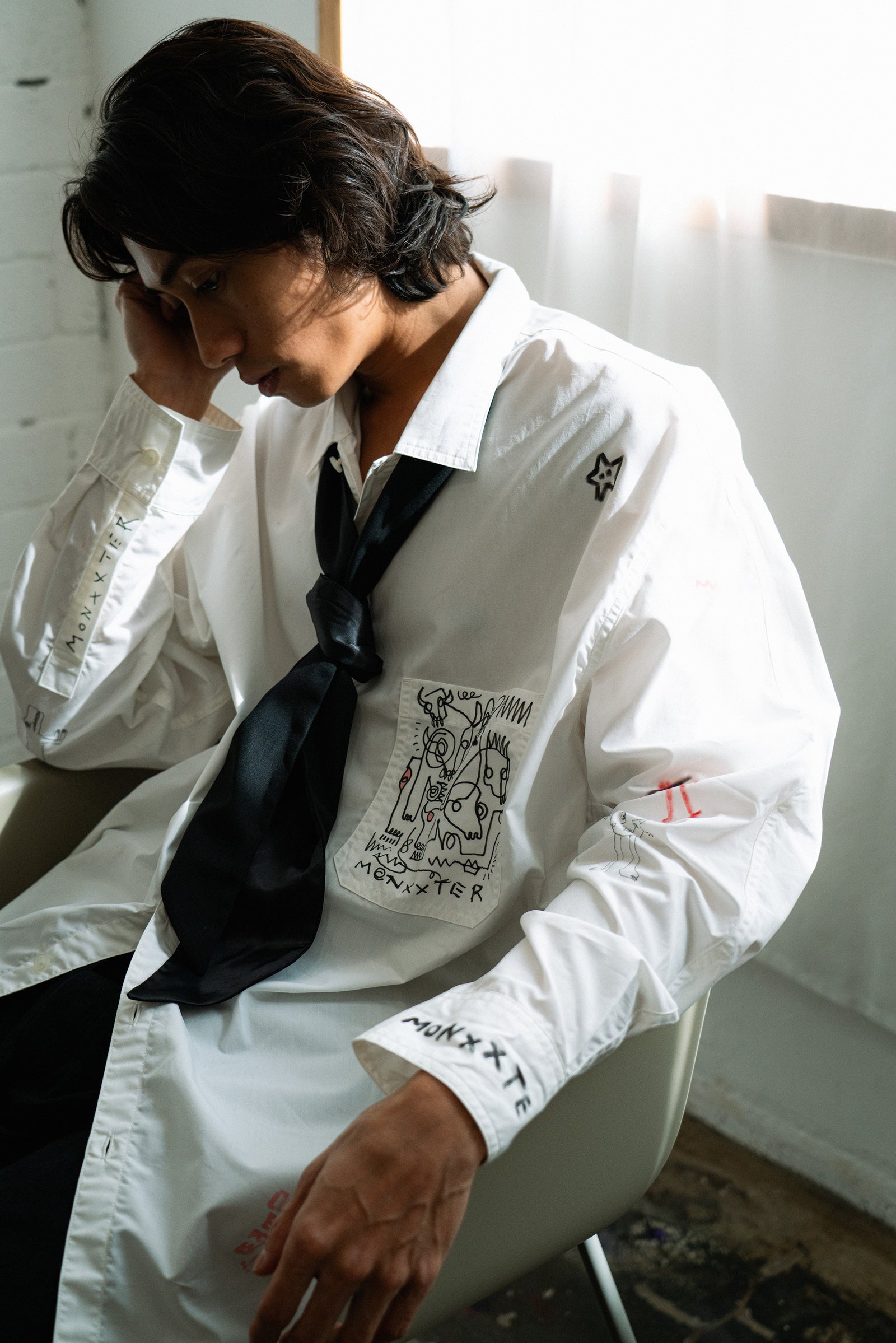 The Boy Shirt - Hand Painted by Benson Koo ( A )