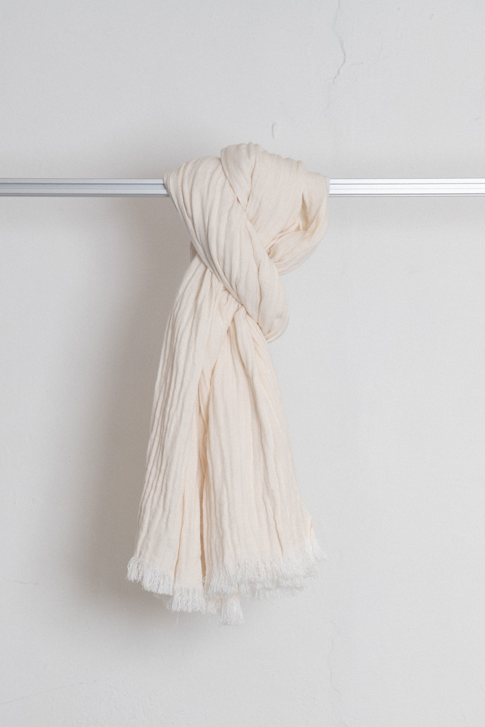 The Baby Cotton Scarf - Ecru