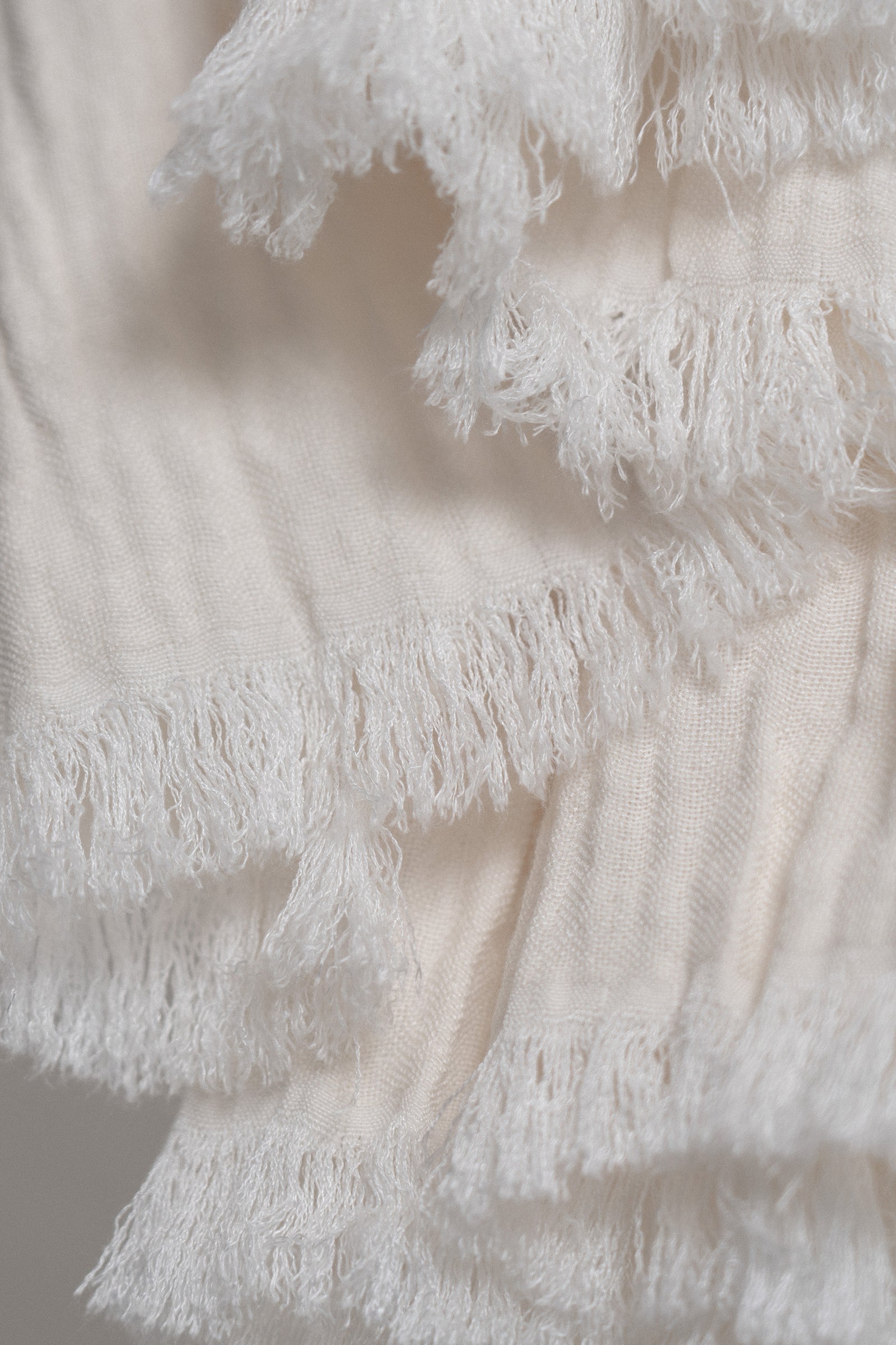 The Baby Cotton Scarf - Ecru