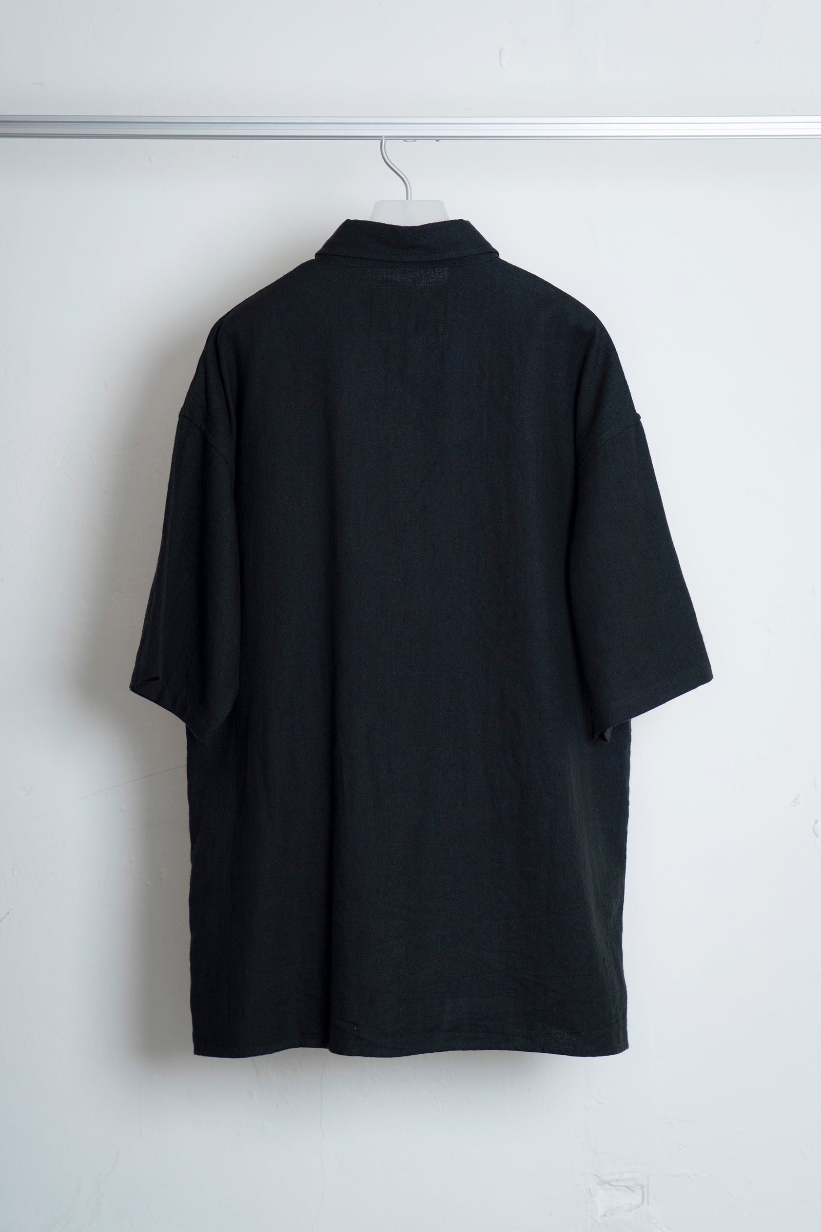 The Linen Capri Shirt - Black