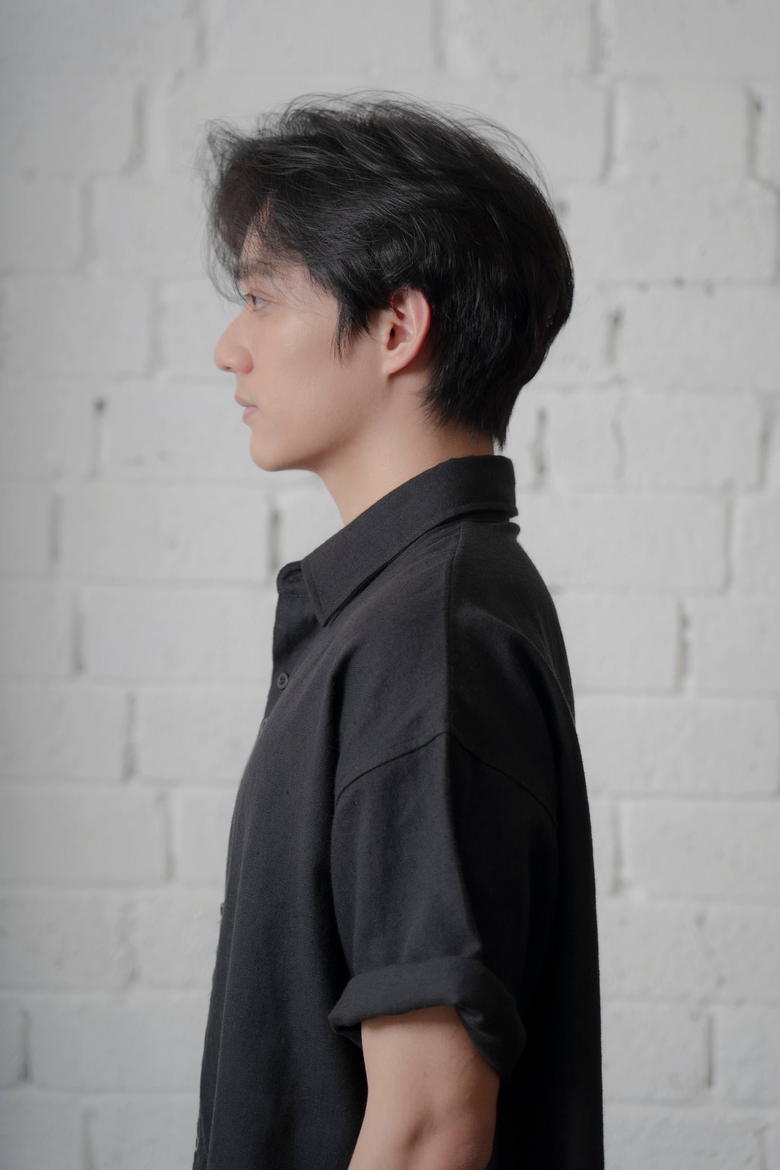 The Linen Capri Shirt - Black