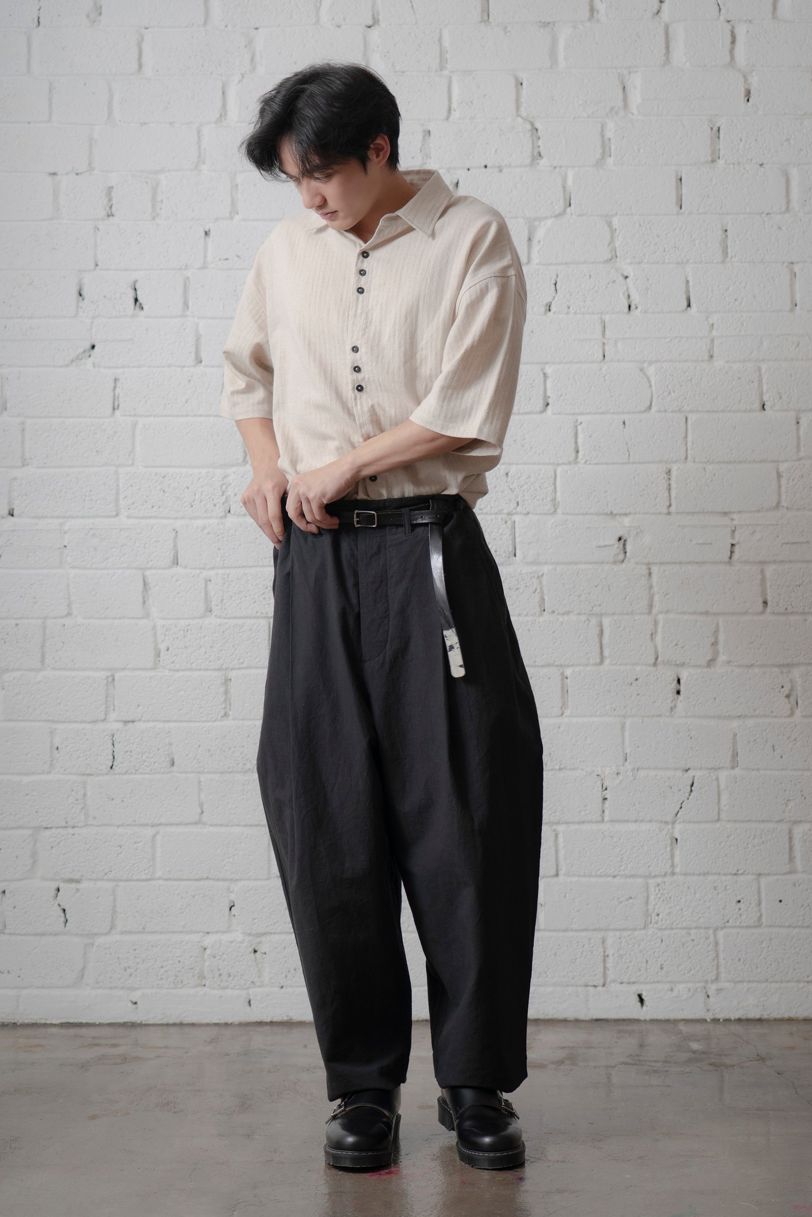 The Linen Capri Shirt - Ecru