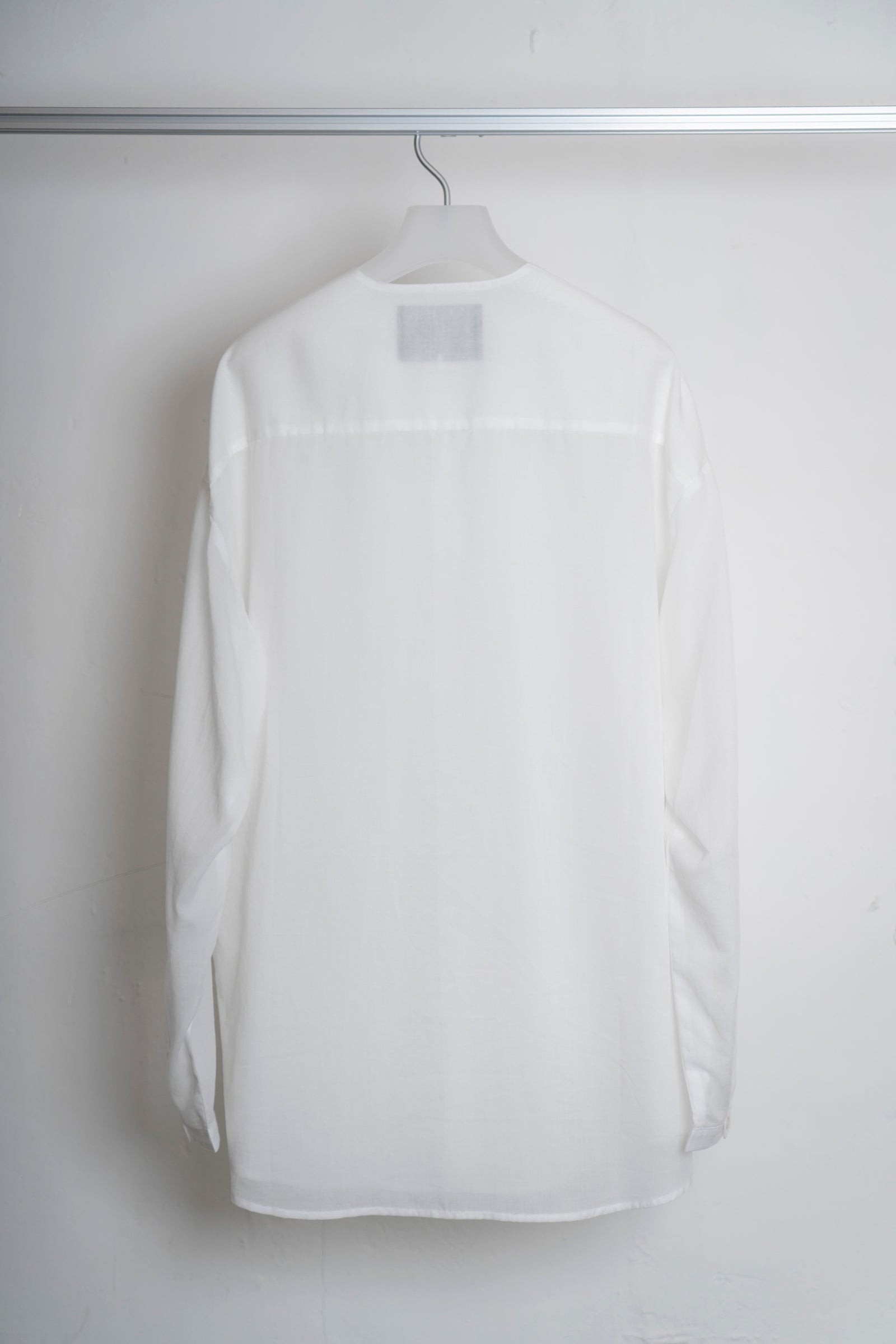 The Collarless Shirt - White