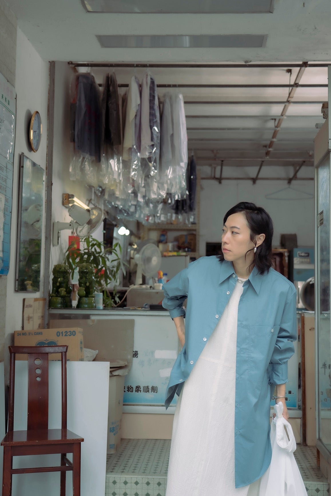 The Linen Dress - White