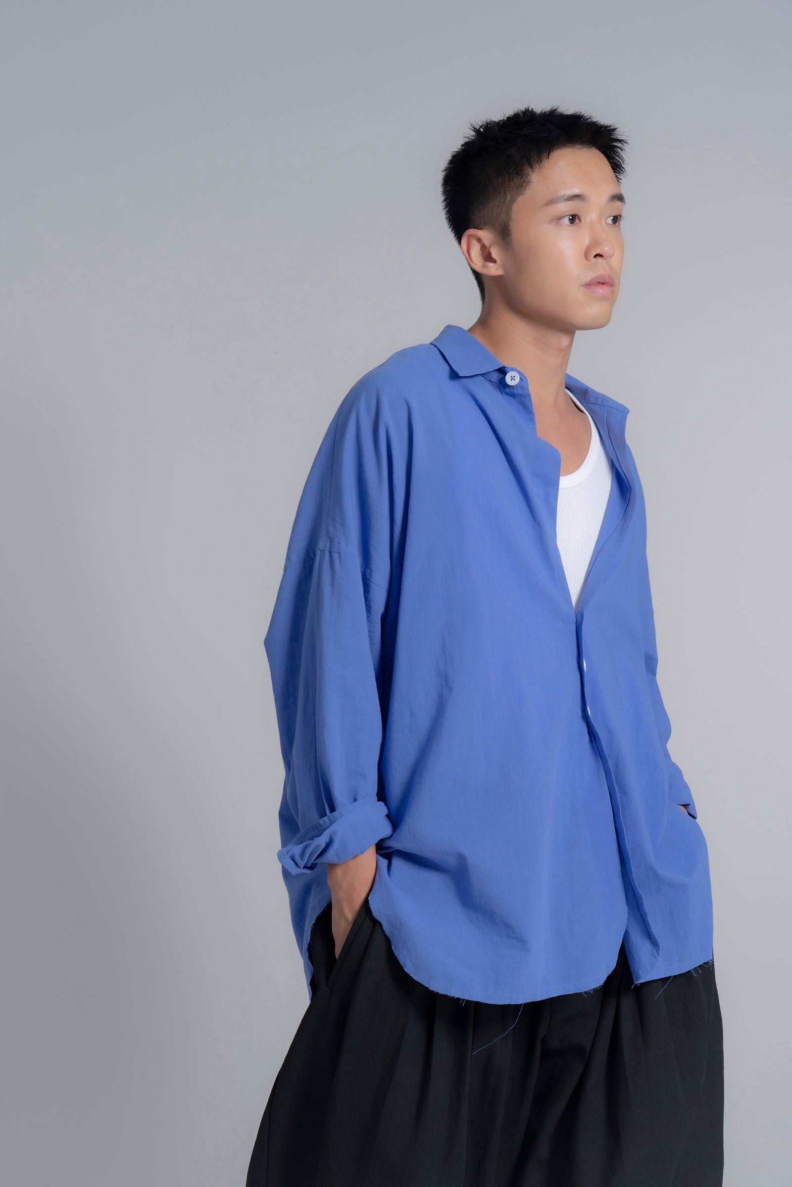 The Author Shirt Jacket - Blue