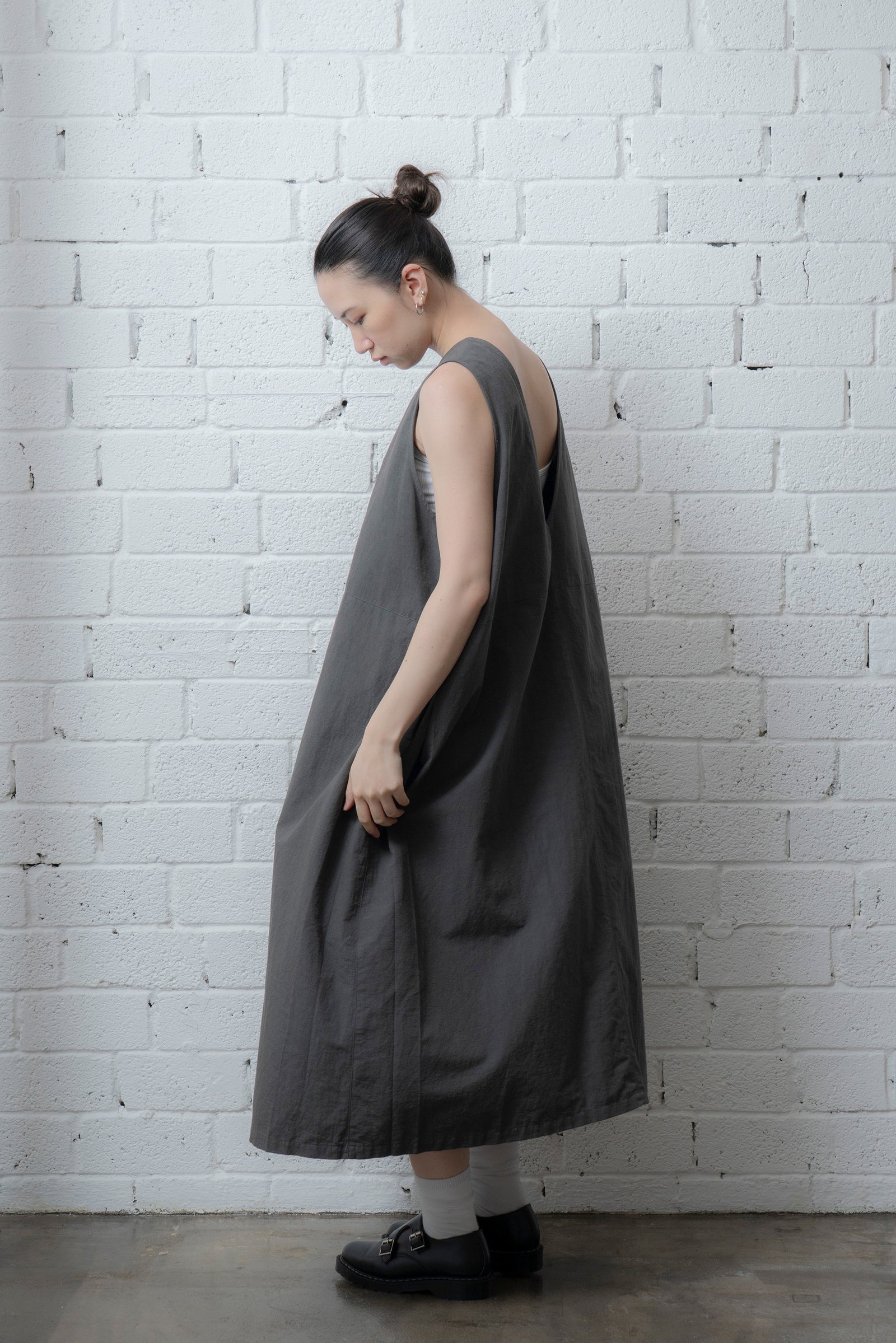 The Botanist Dress - Charcoal