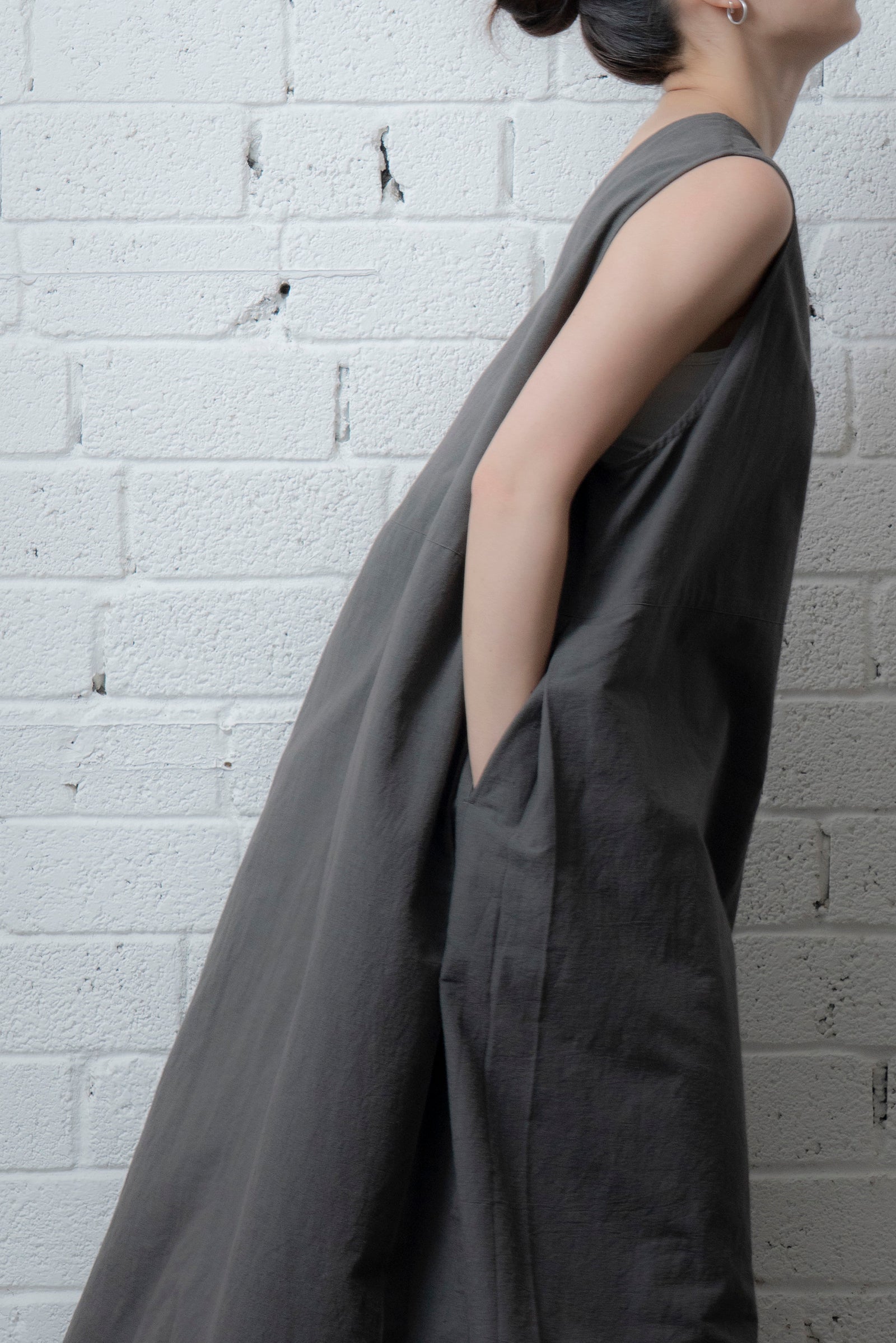 The Botanist Dress - Charcoal