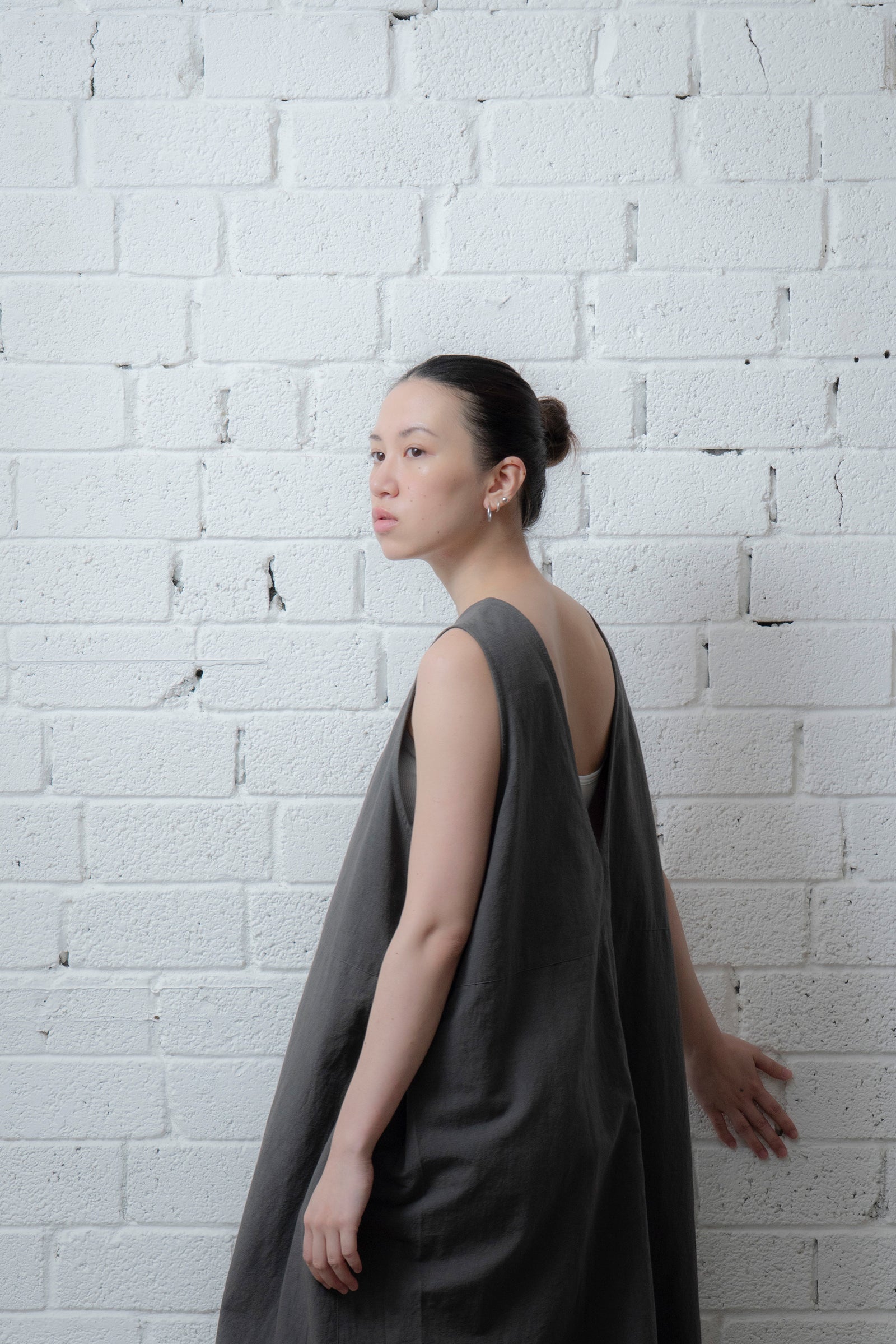 The Botanist Dress - Charcoal