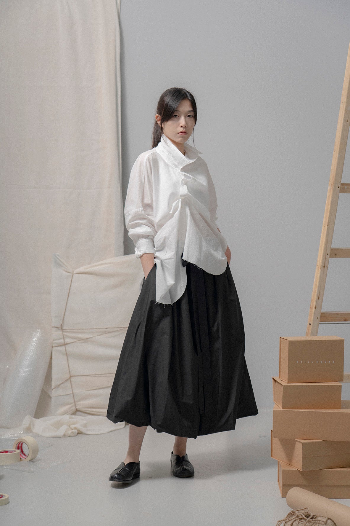 The Ribbon Skirt - Black