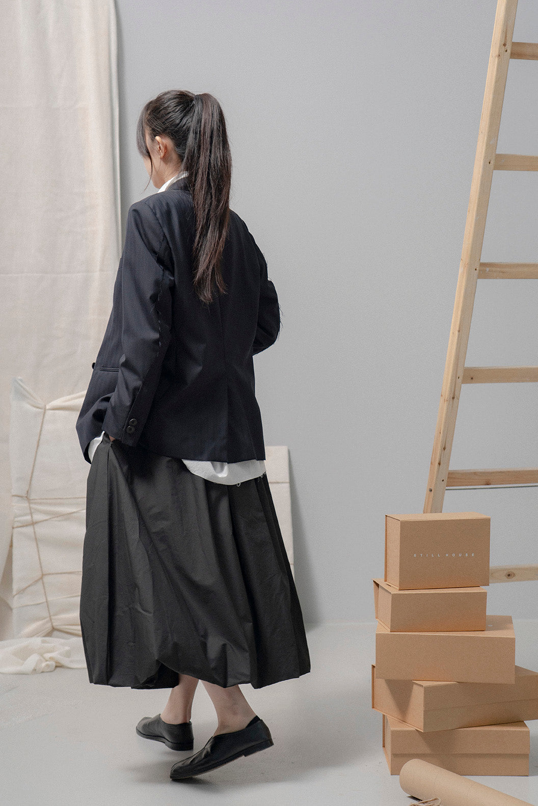 The Ribbon Skirt - Black