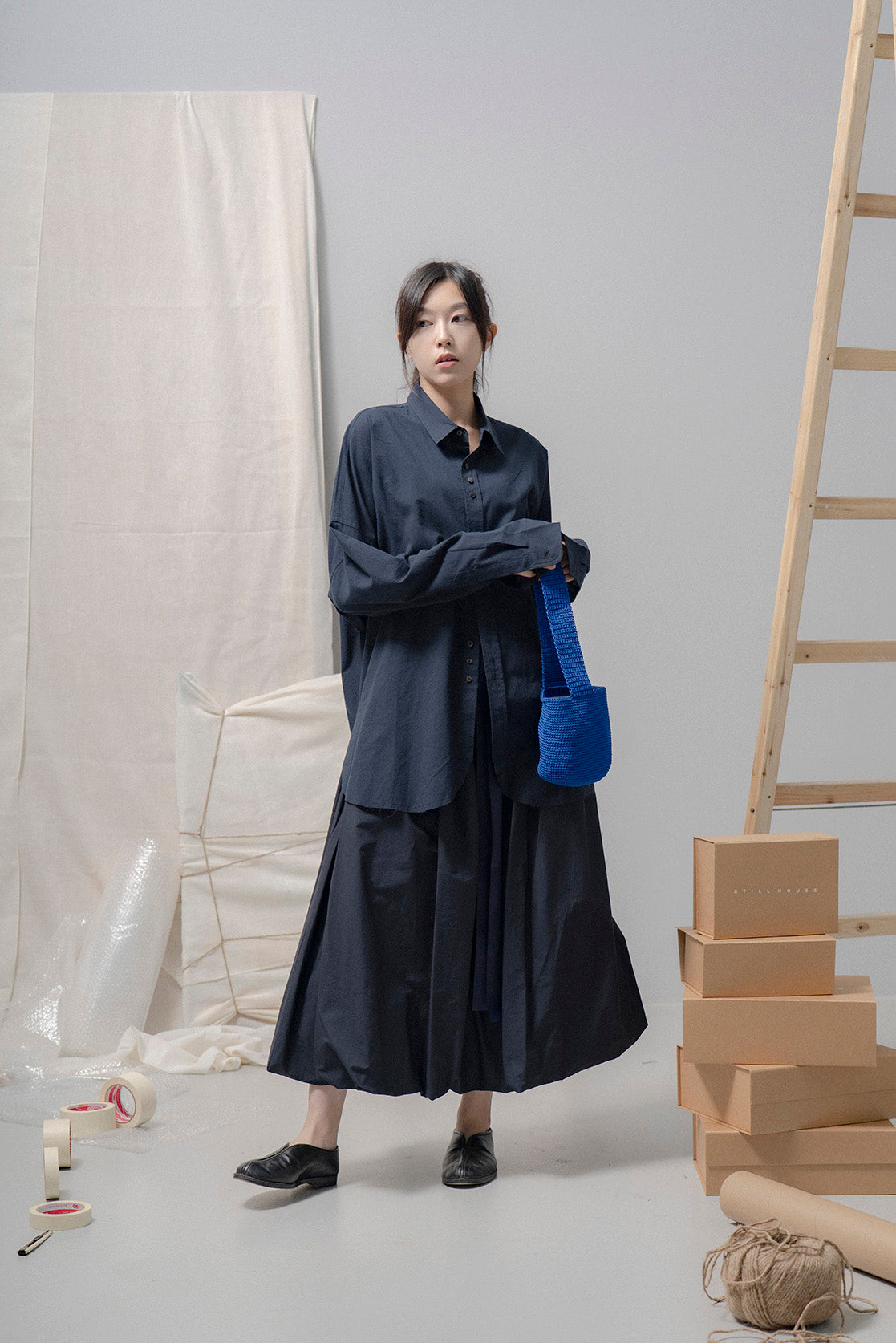 The Ribbon Skirt - Ink