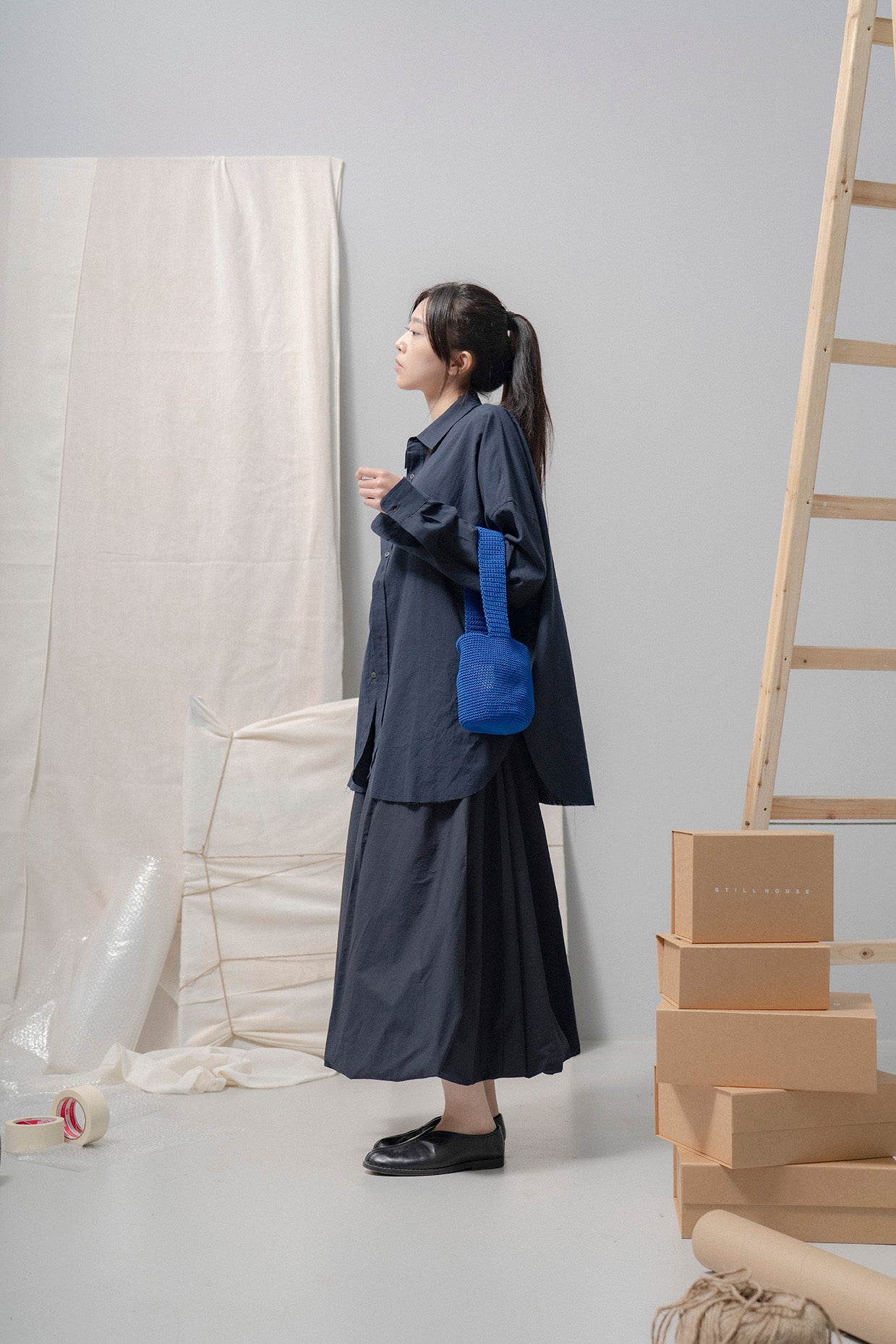 The Ribbon Skirt - Ink