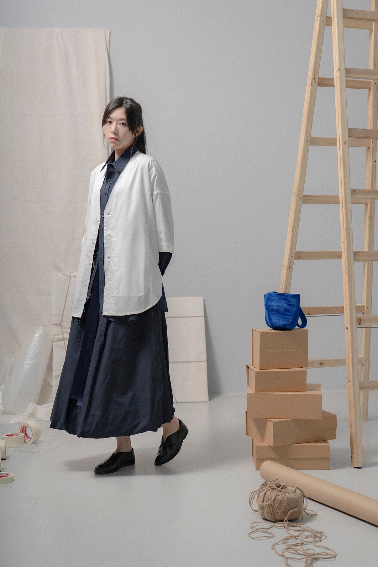 The Ribbon Skirt - Ink