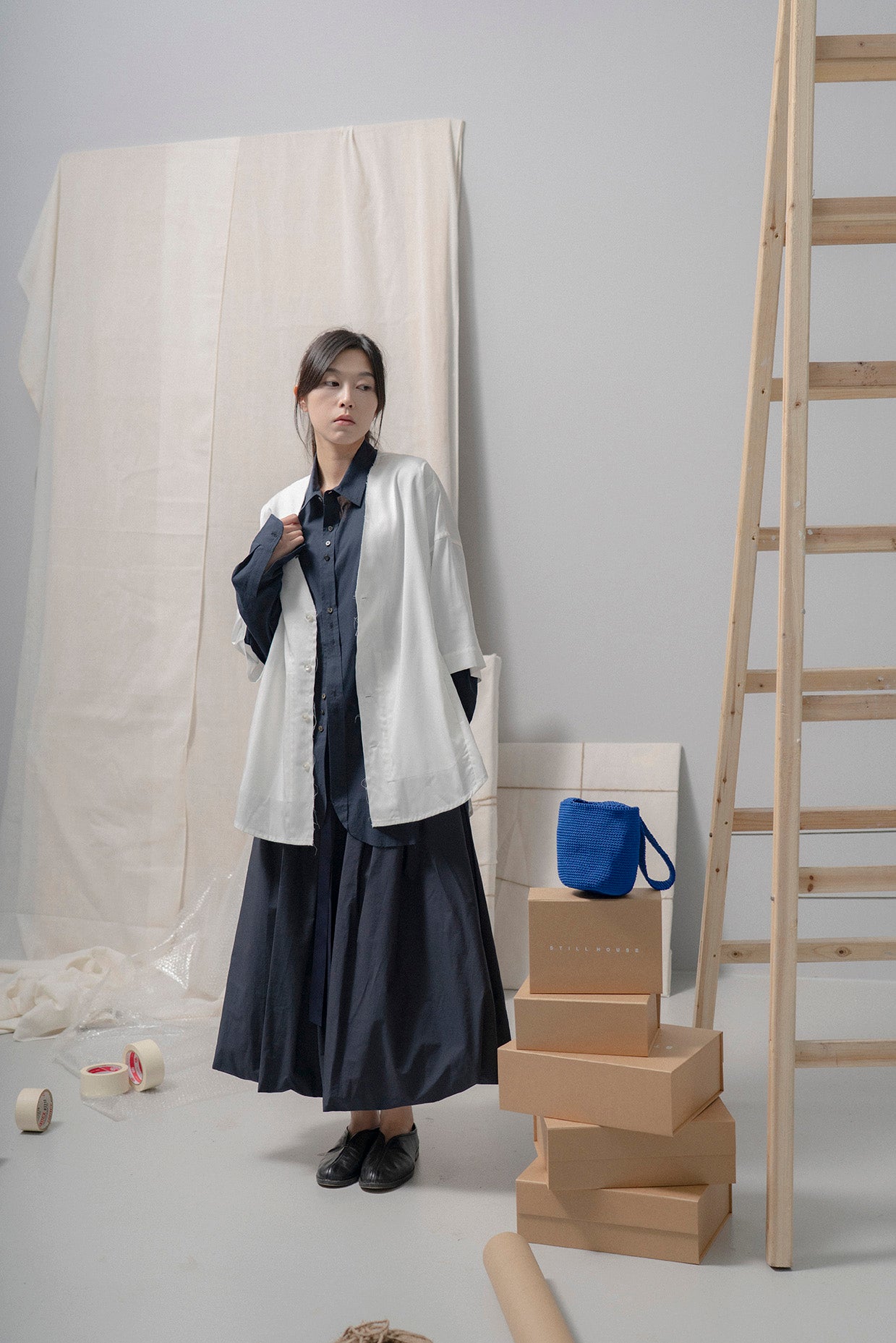 The Ribbon Skirt - Ink