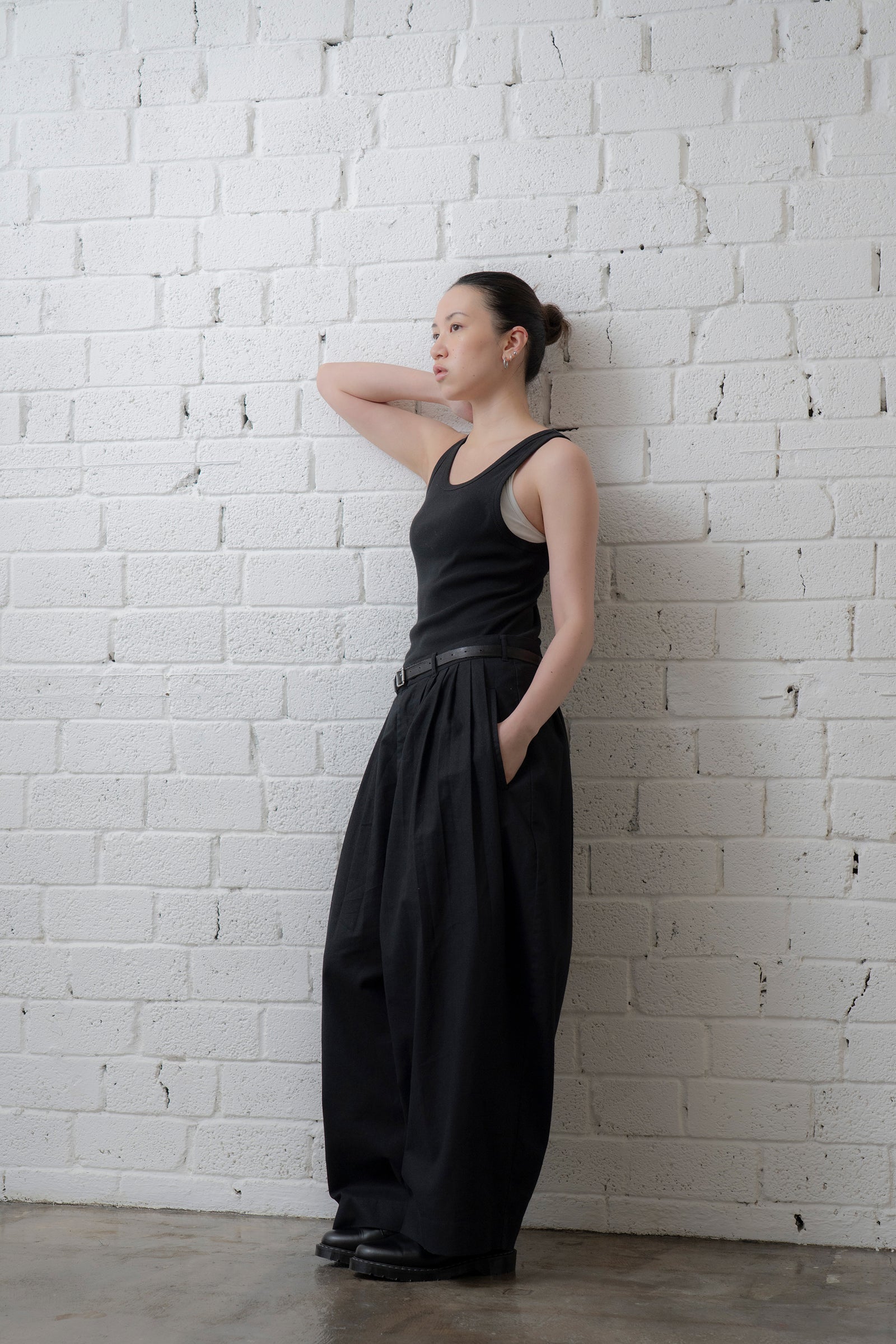 The Pleaty Trousers - Black