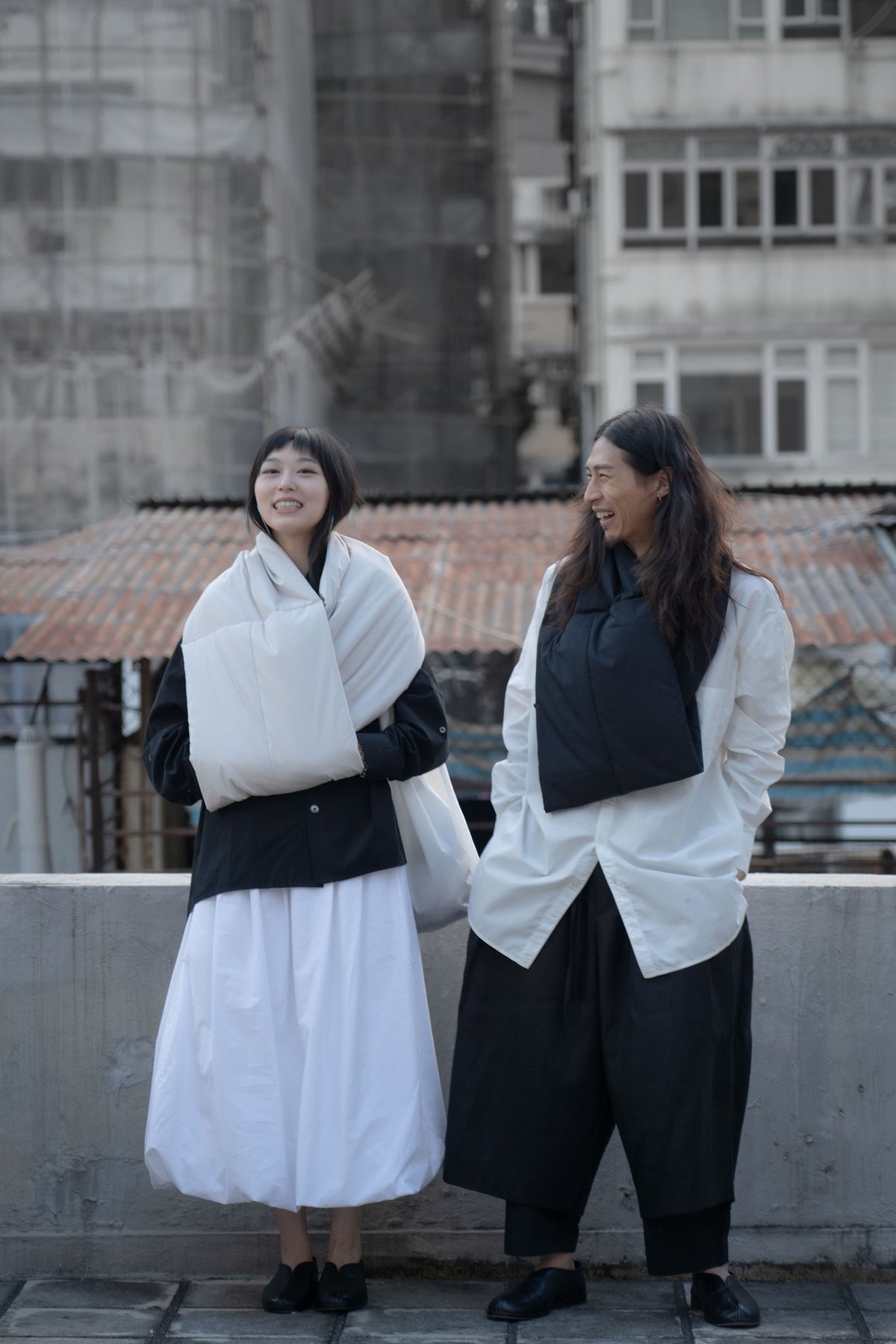 The Quilted Scarf - Black