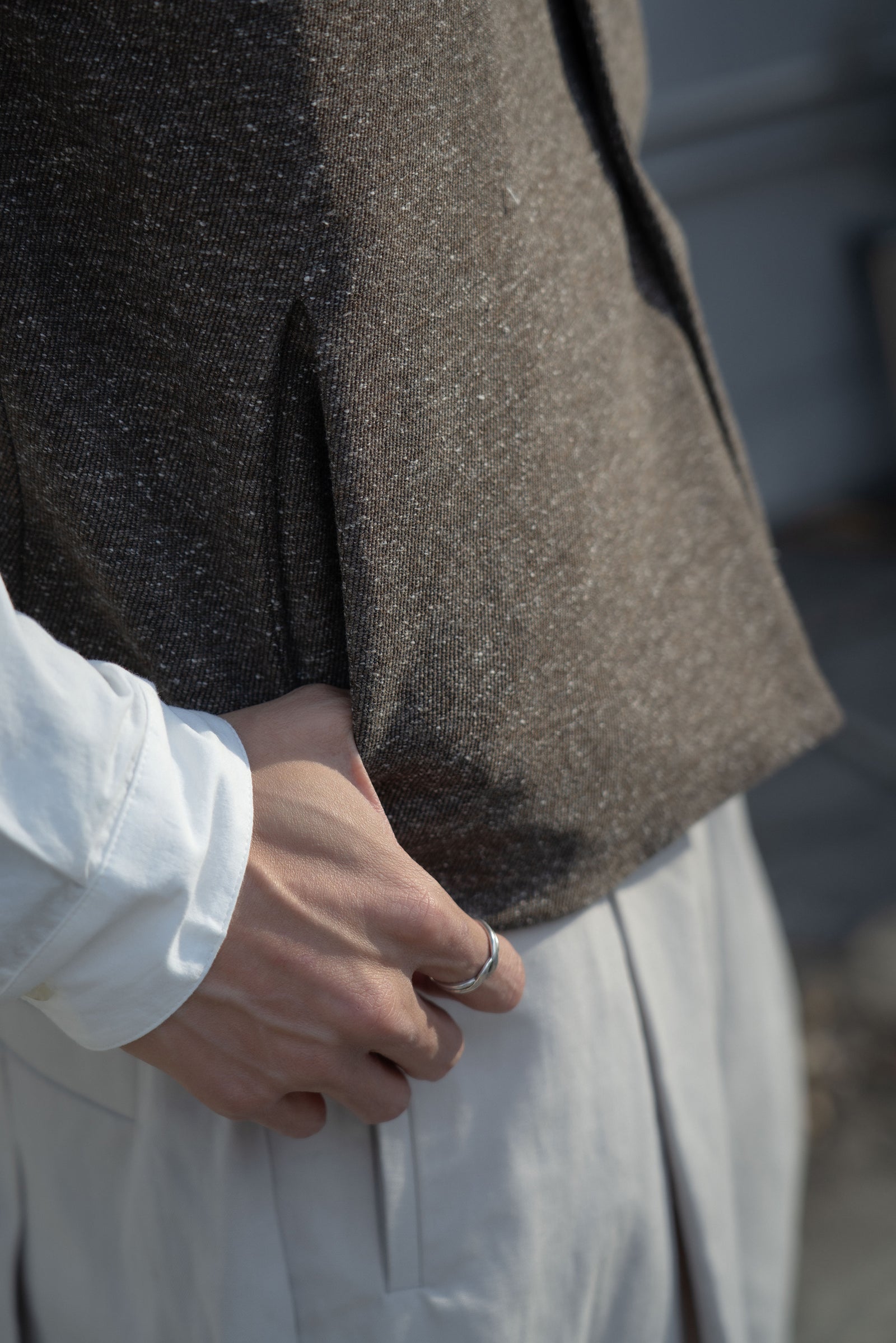 The Gardener Vest - Dark Roasted Coffee