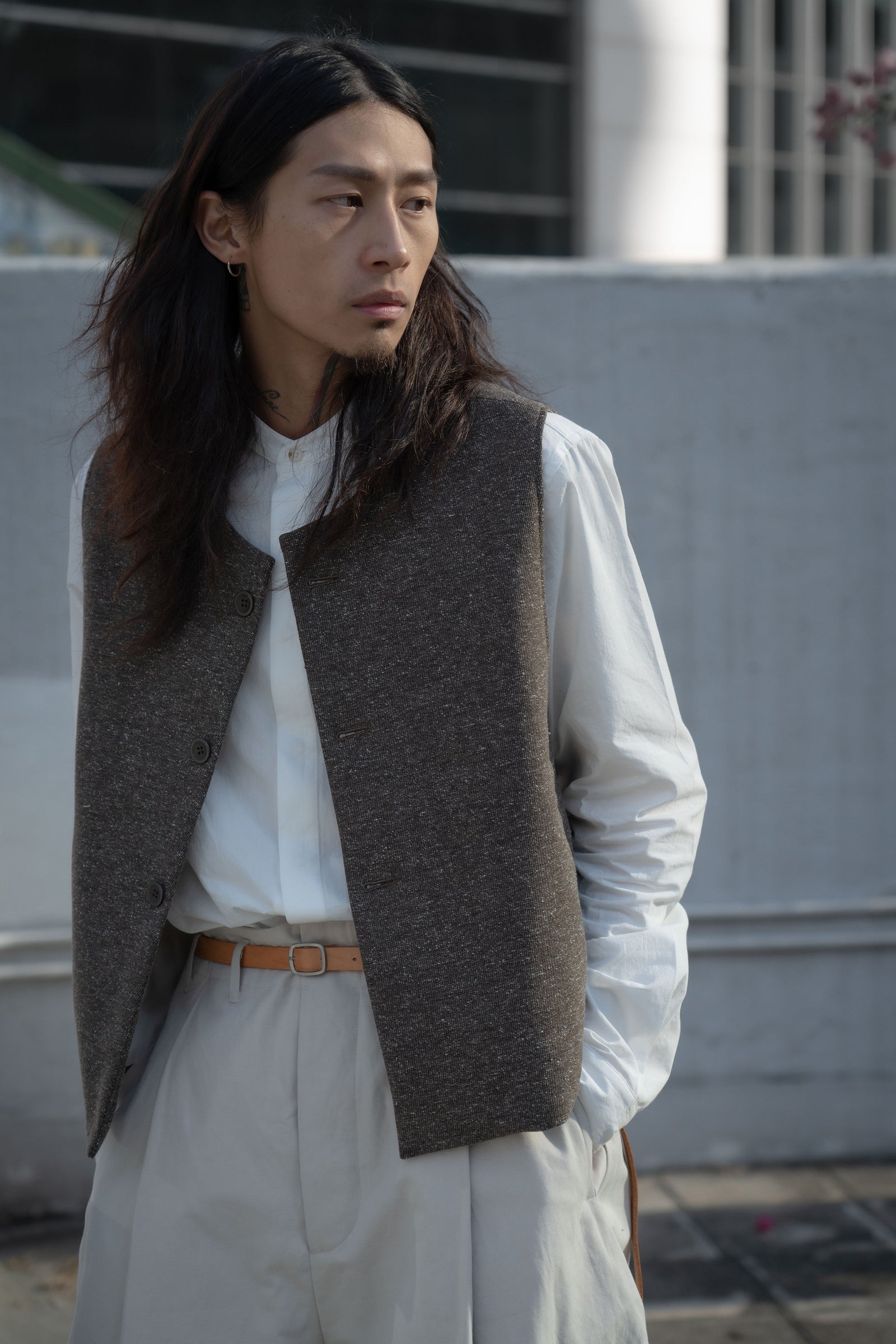 The Gardener Vest - Dark Roasted Coffee