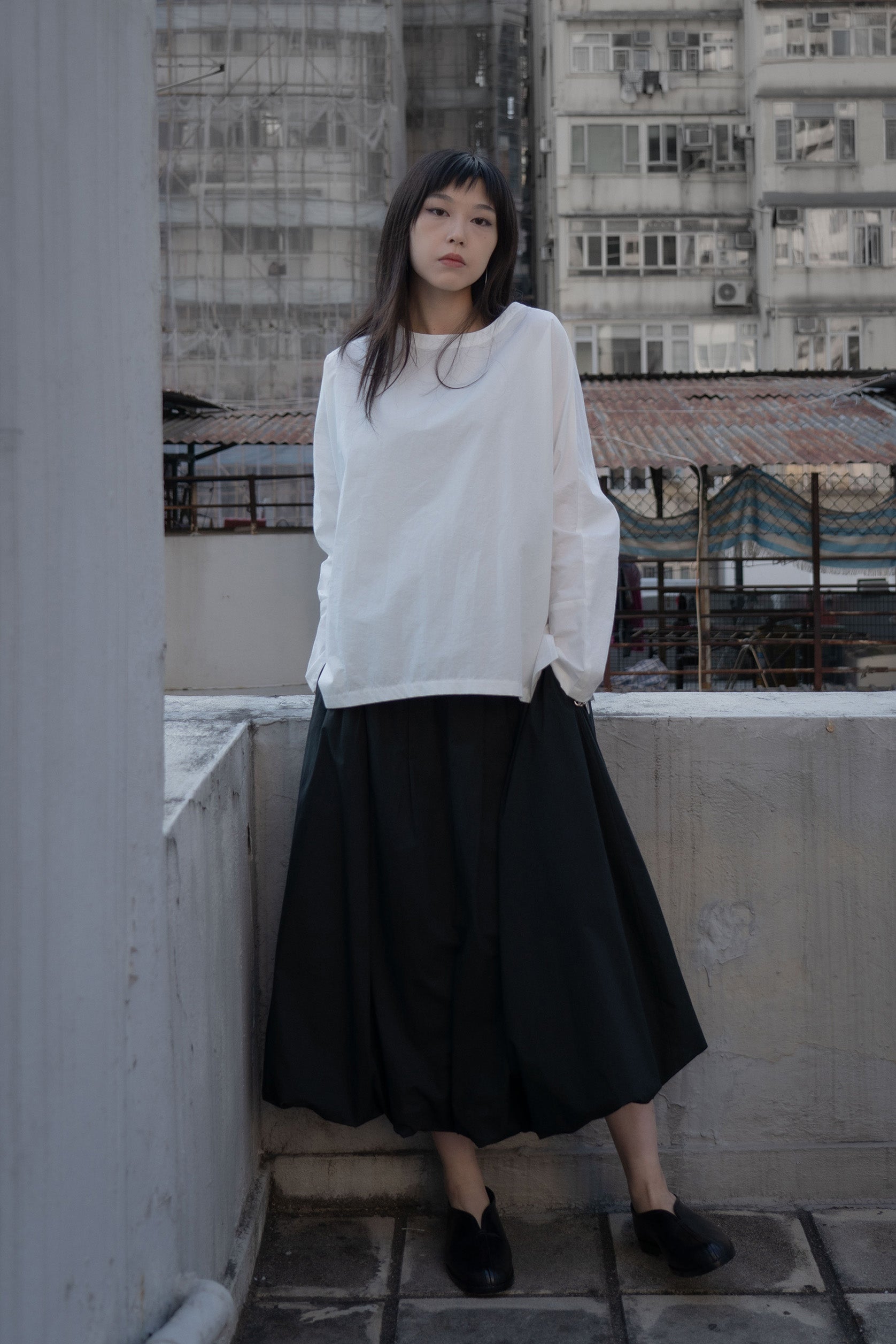 The Volumn Skirt  - Black