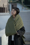 The Quilted Scarf - Military Green