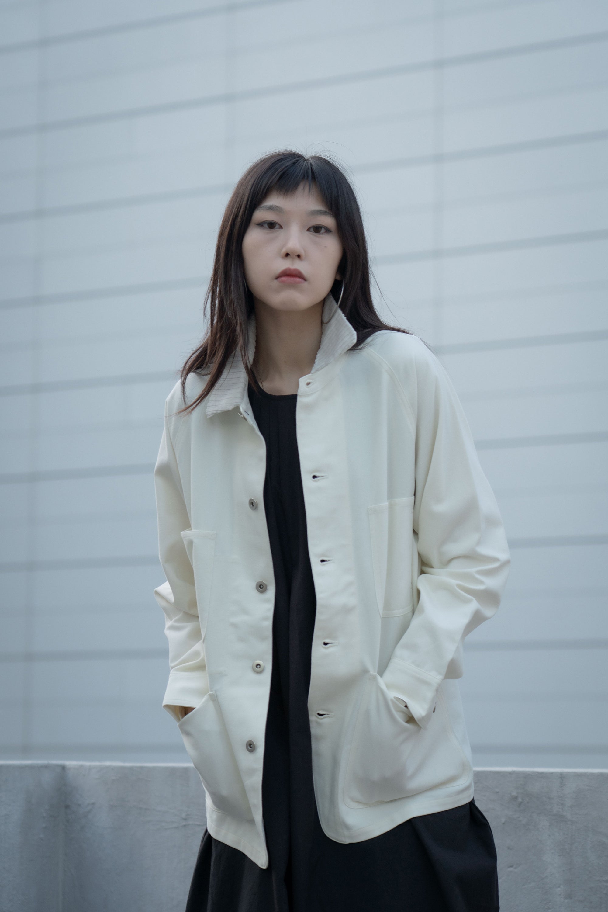 Cream chore outlet jacket