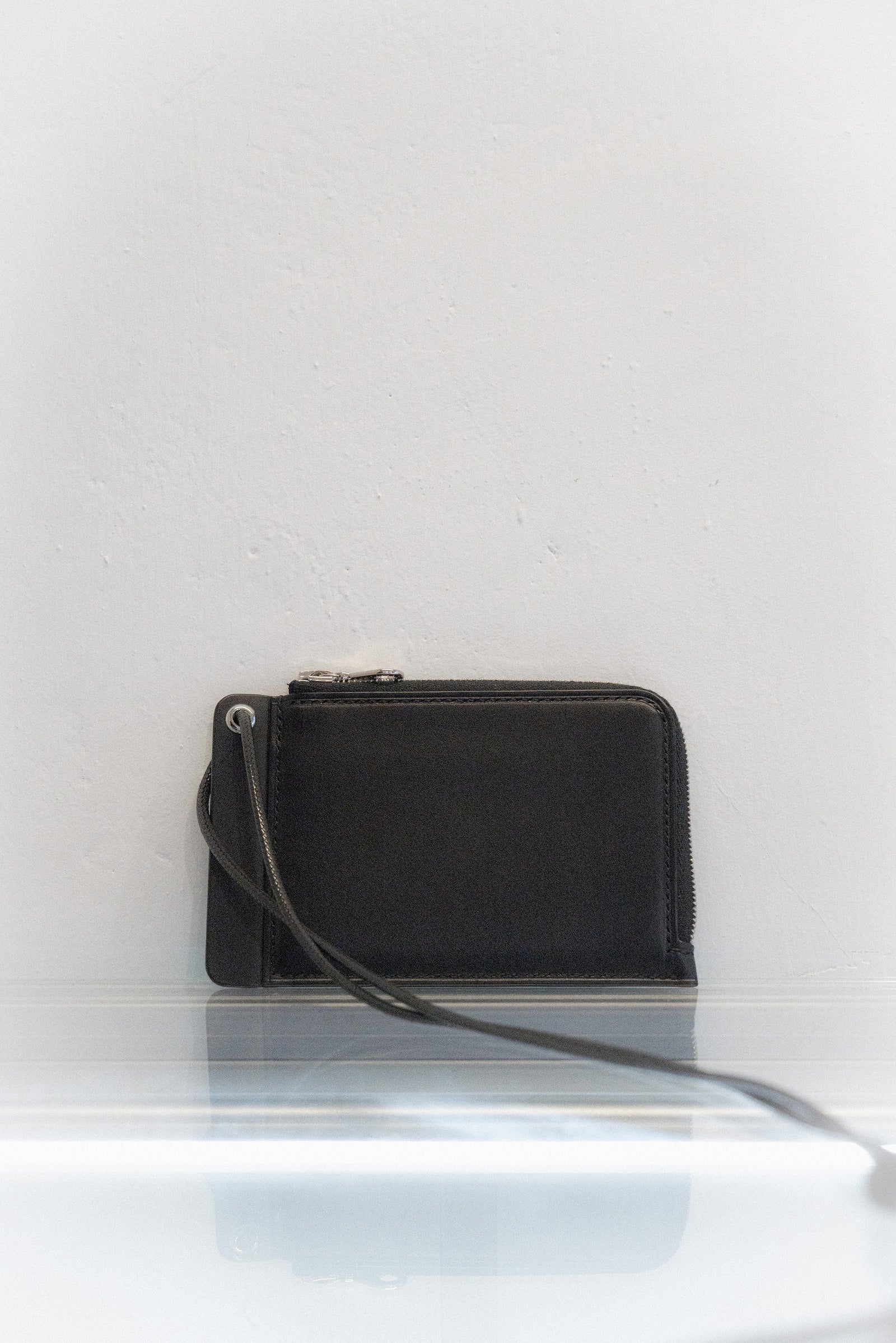 The leather zip wallet