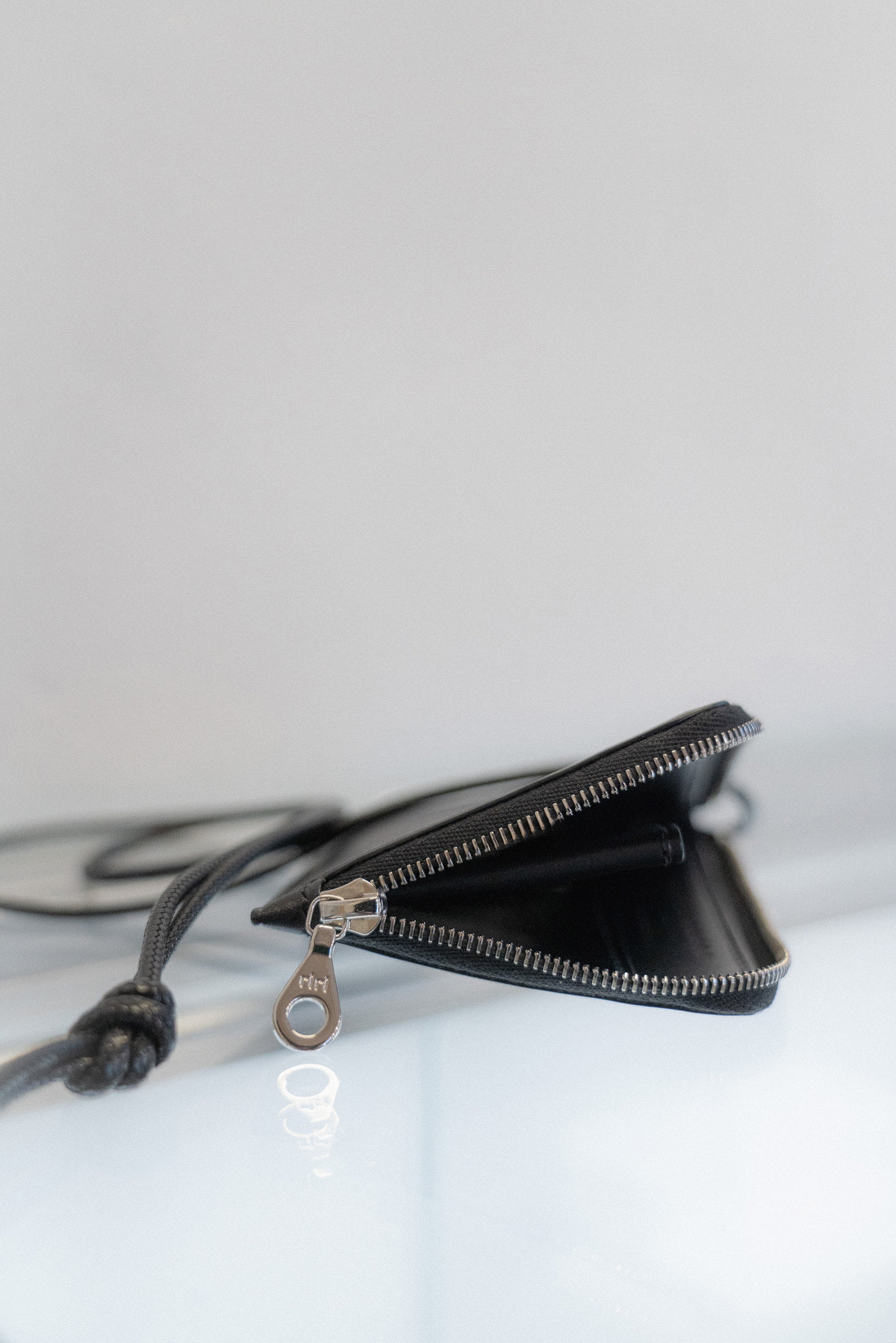 The leather zip wallet
