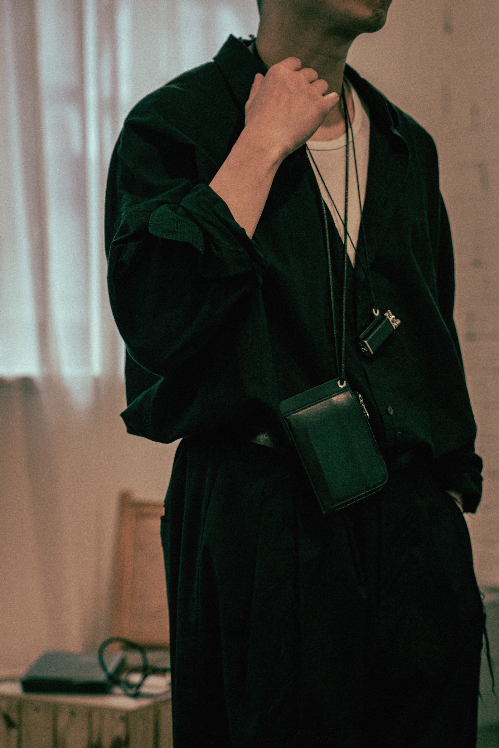 The leather zip wallet