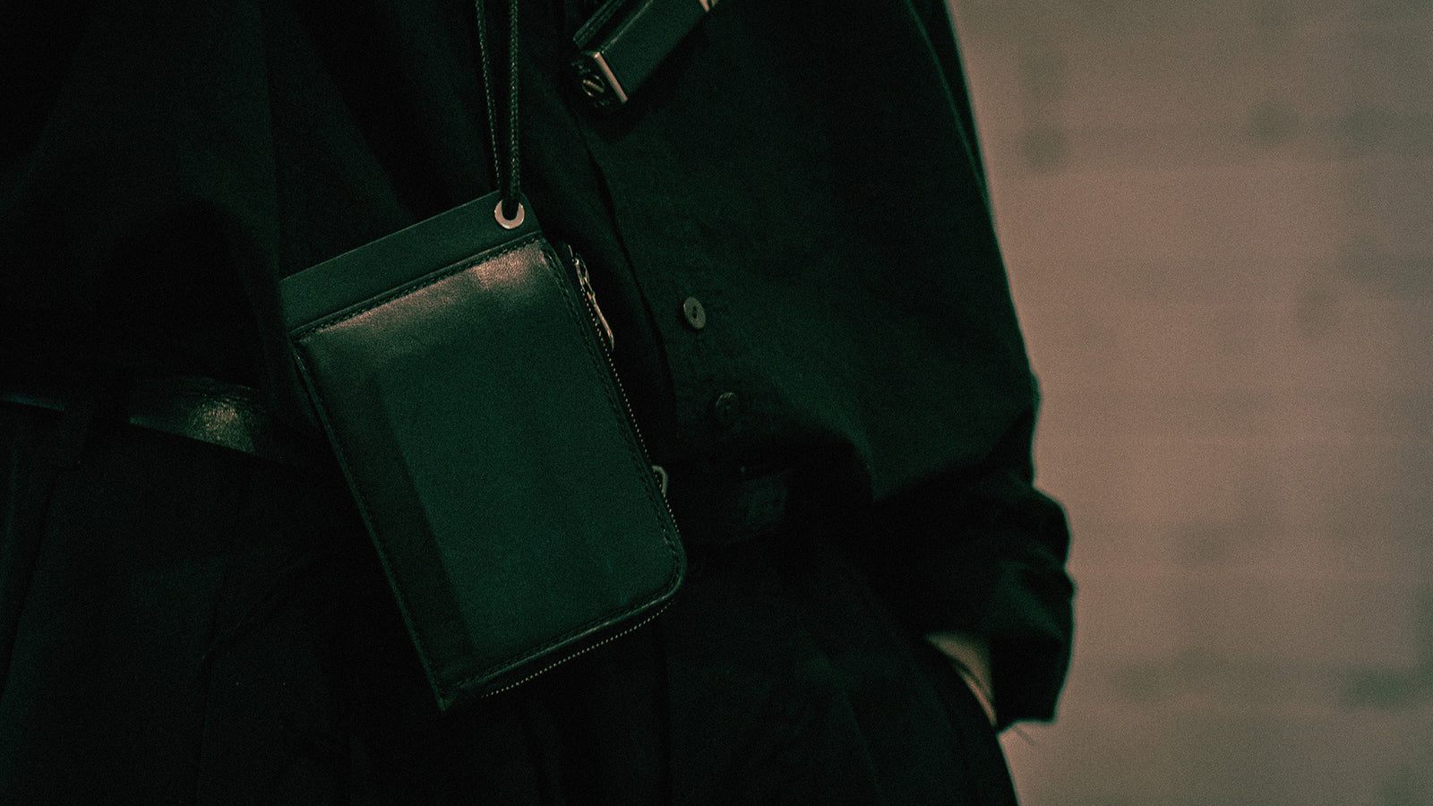 The leather zip wallet