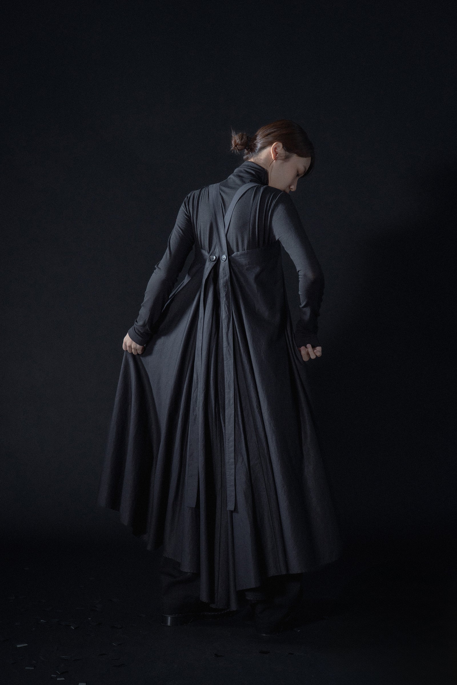 The Suspender Dress - Black