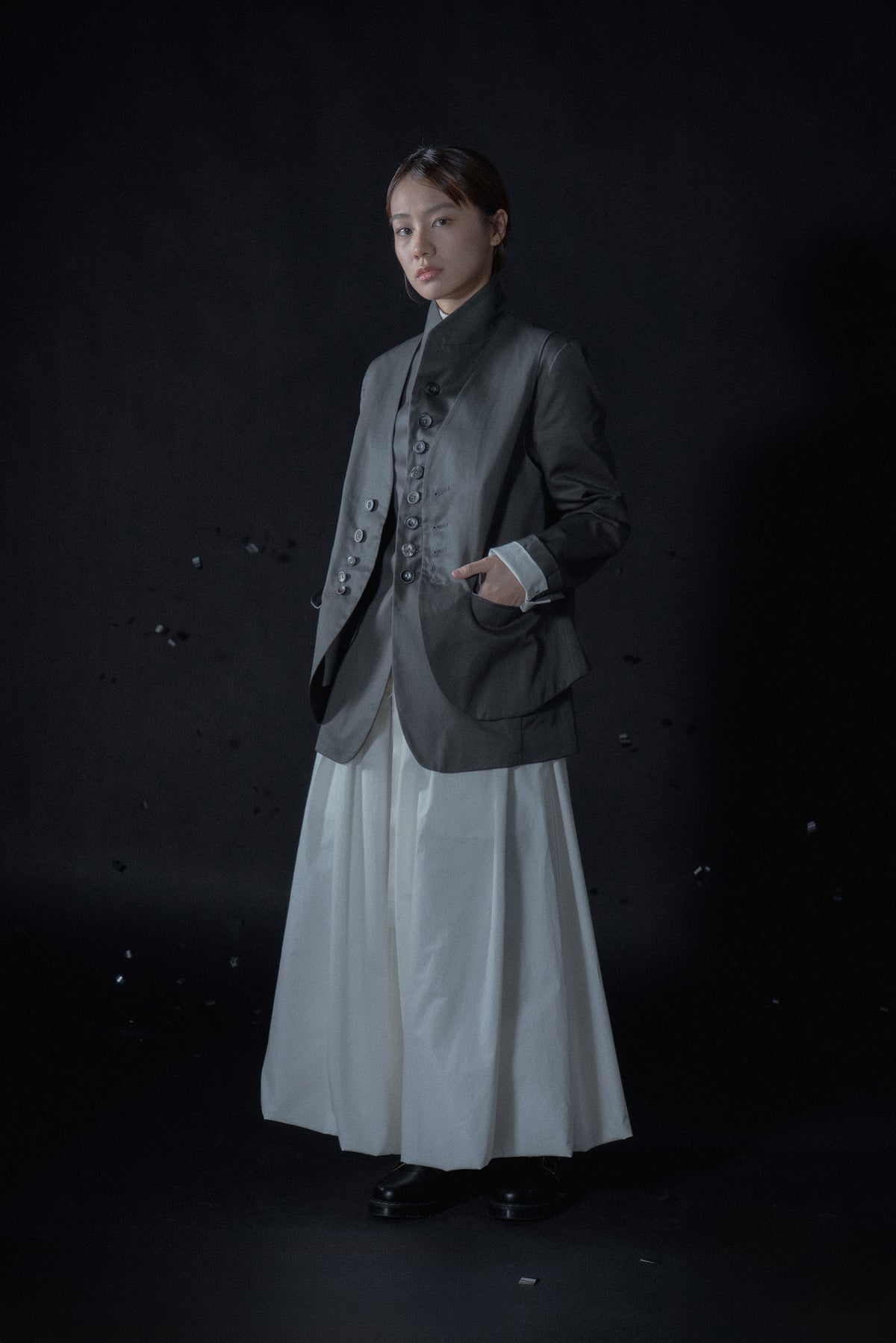 The Ribbon Skirt - White