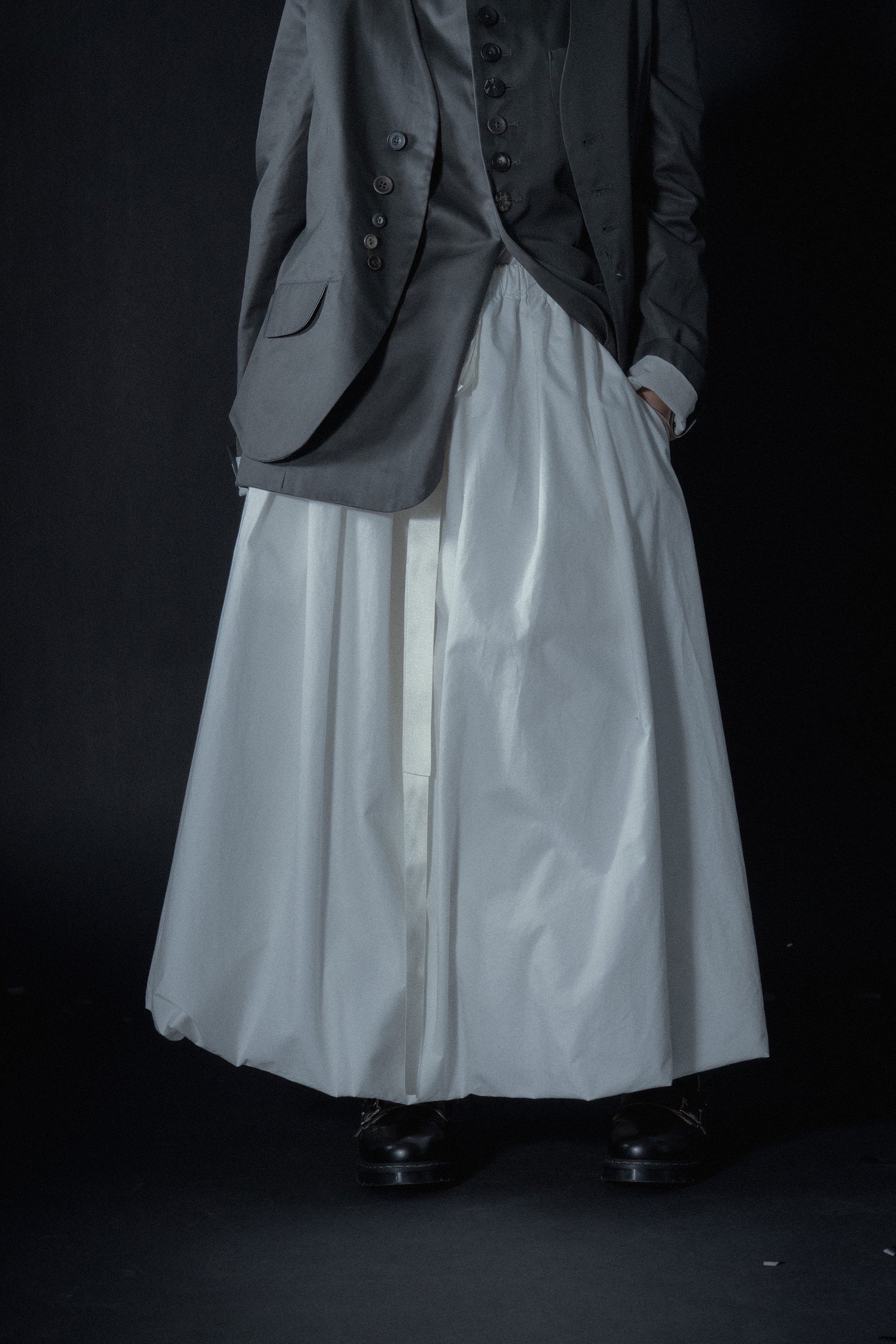 The Ribbon Skirt - White