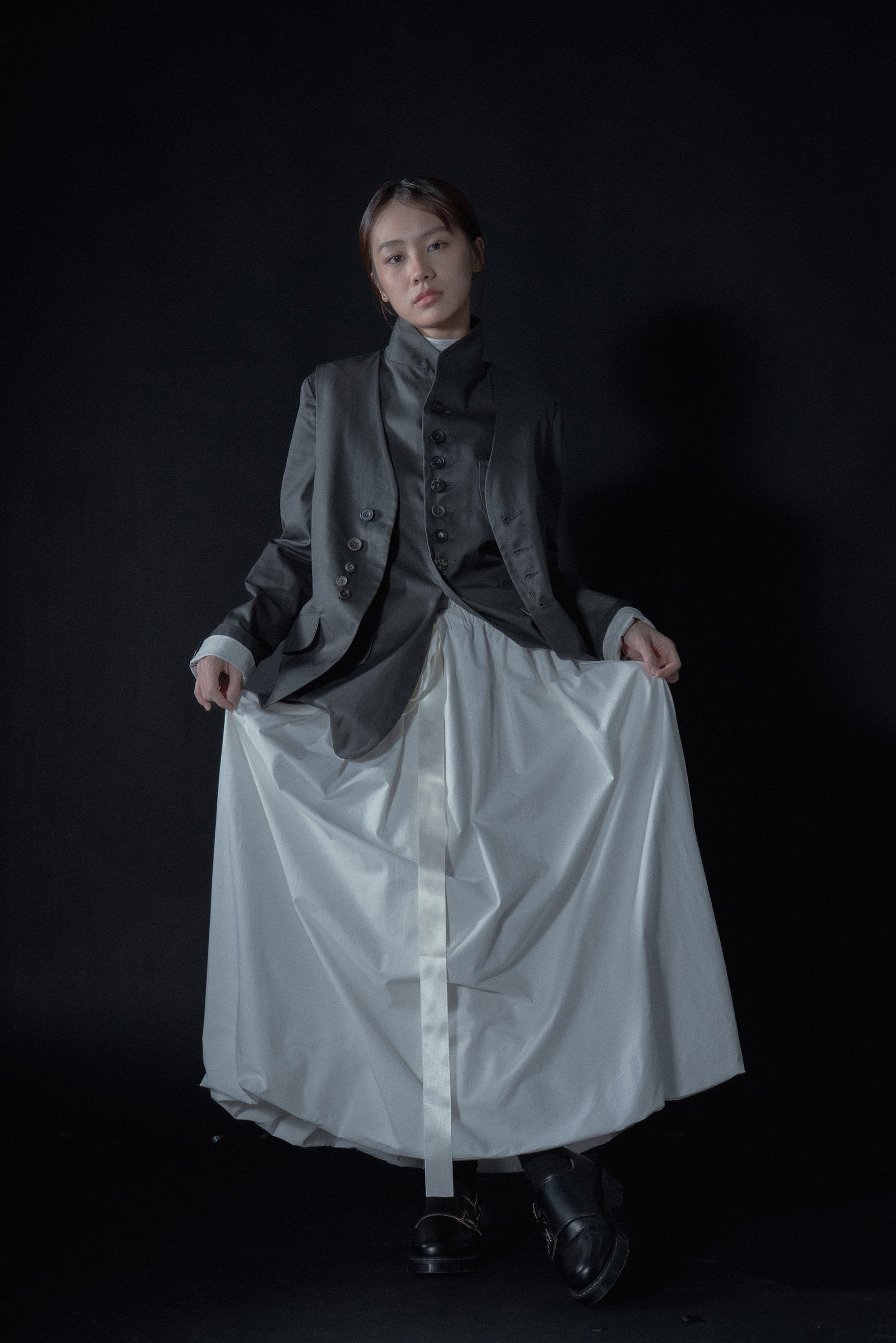The Ribbon Skirt - White