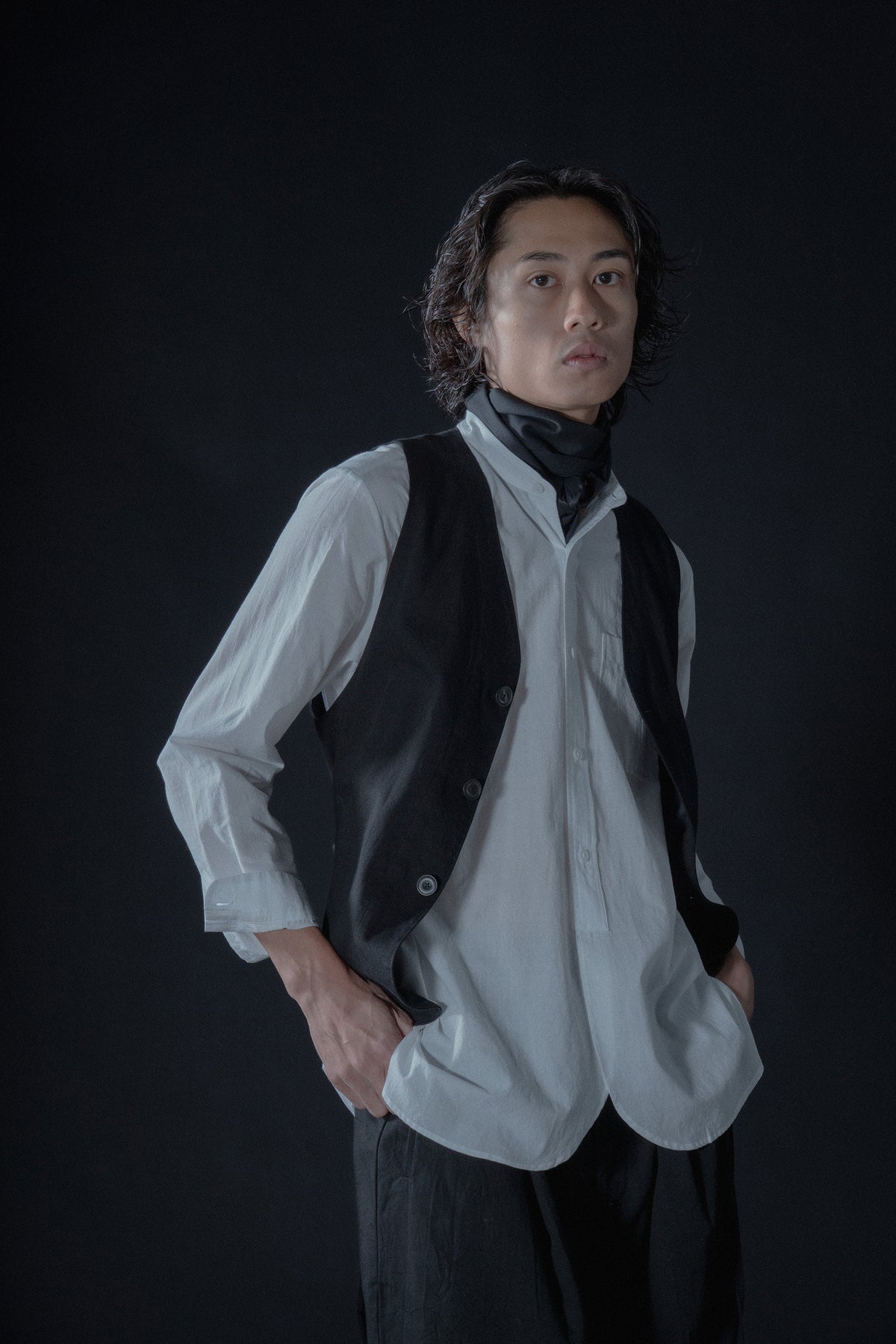 The Author Waistcoat - Black