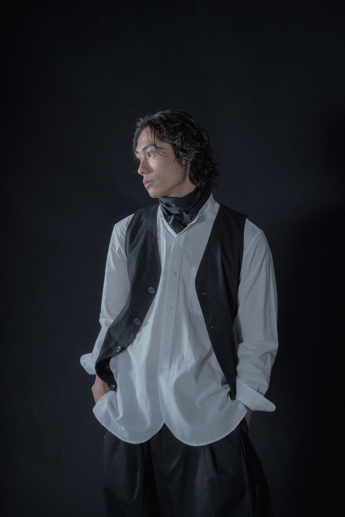 The Author Waistcoat - Black