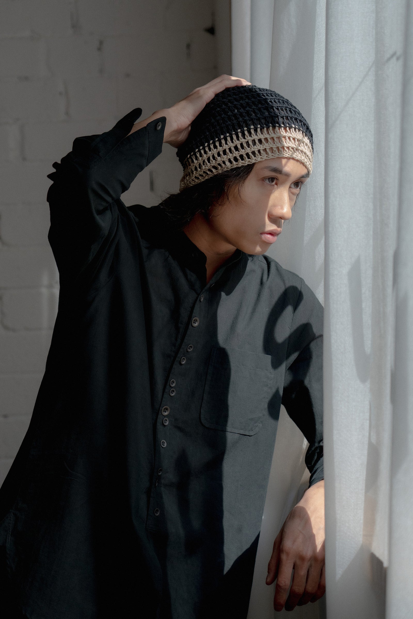 The Kufi Cap - Black / Linen