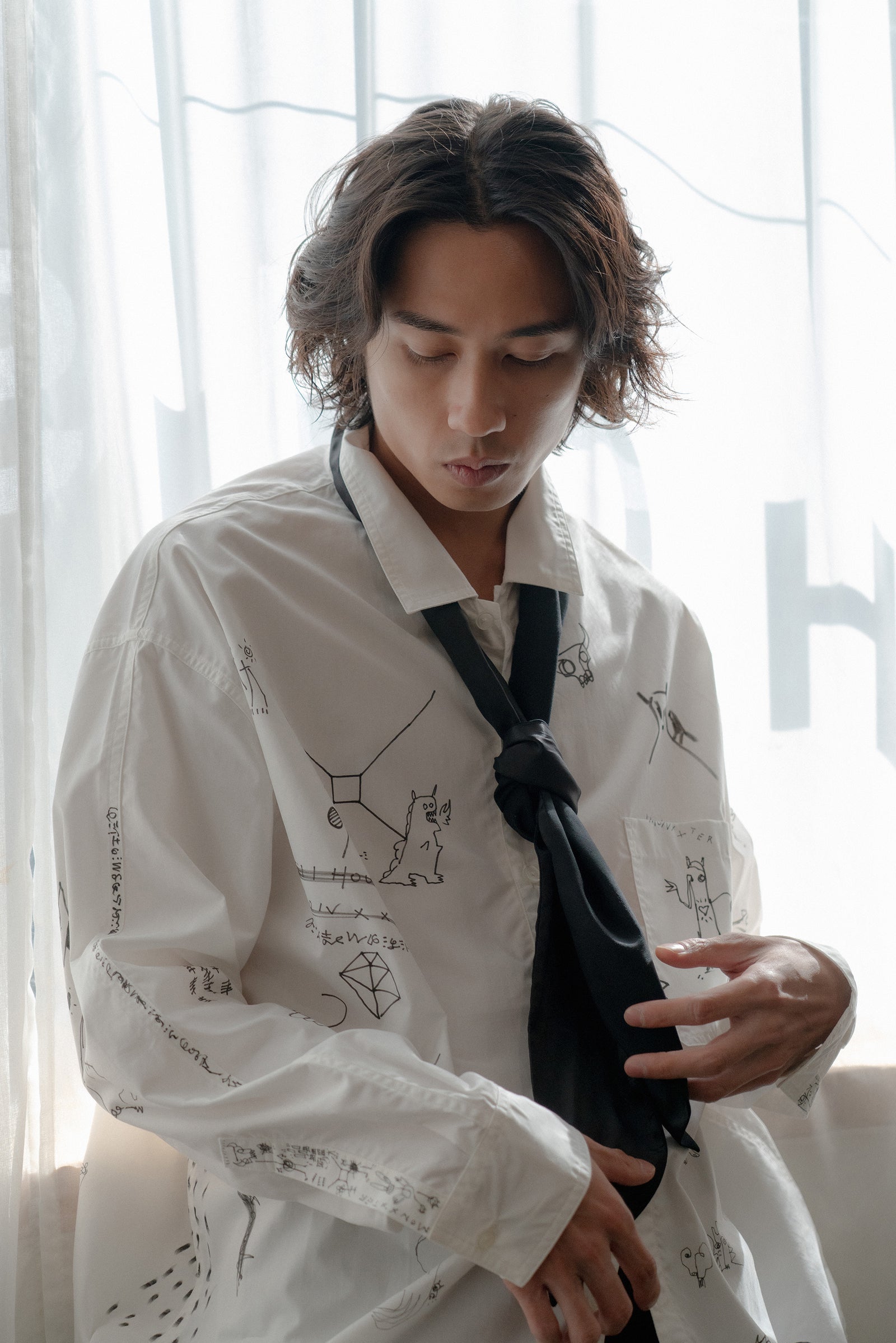 The Boy Shirt - Hand Painted by Benson Koo ( B )
