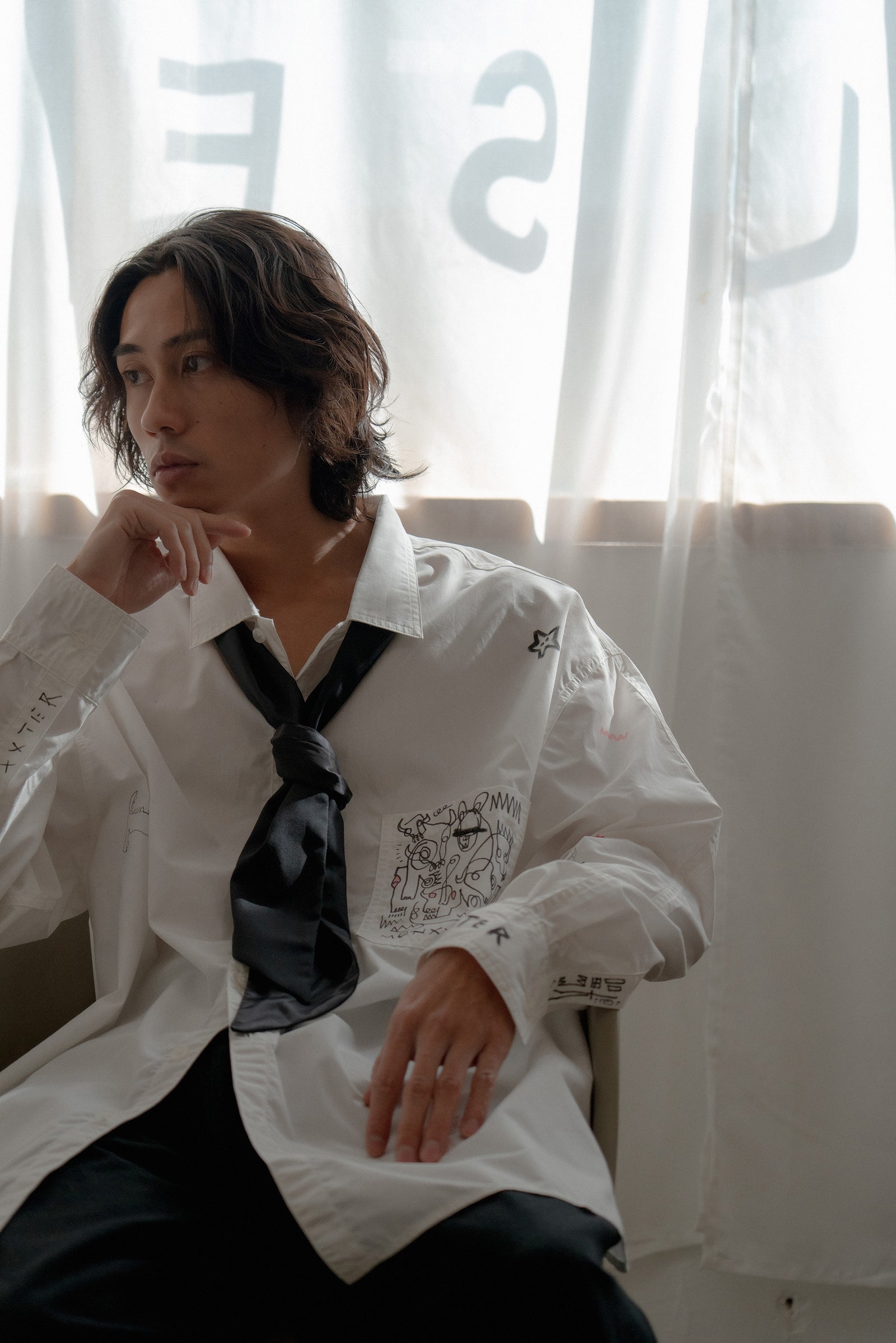 The Boy Shirt - Hand Painted by Benson Koo ( A )