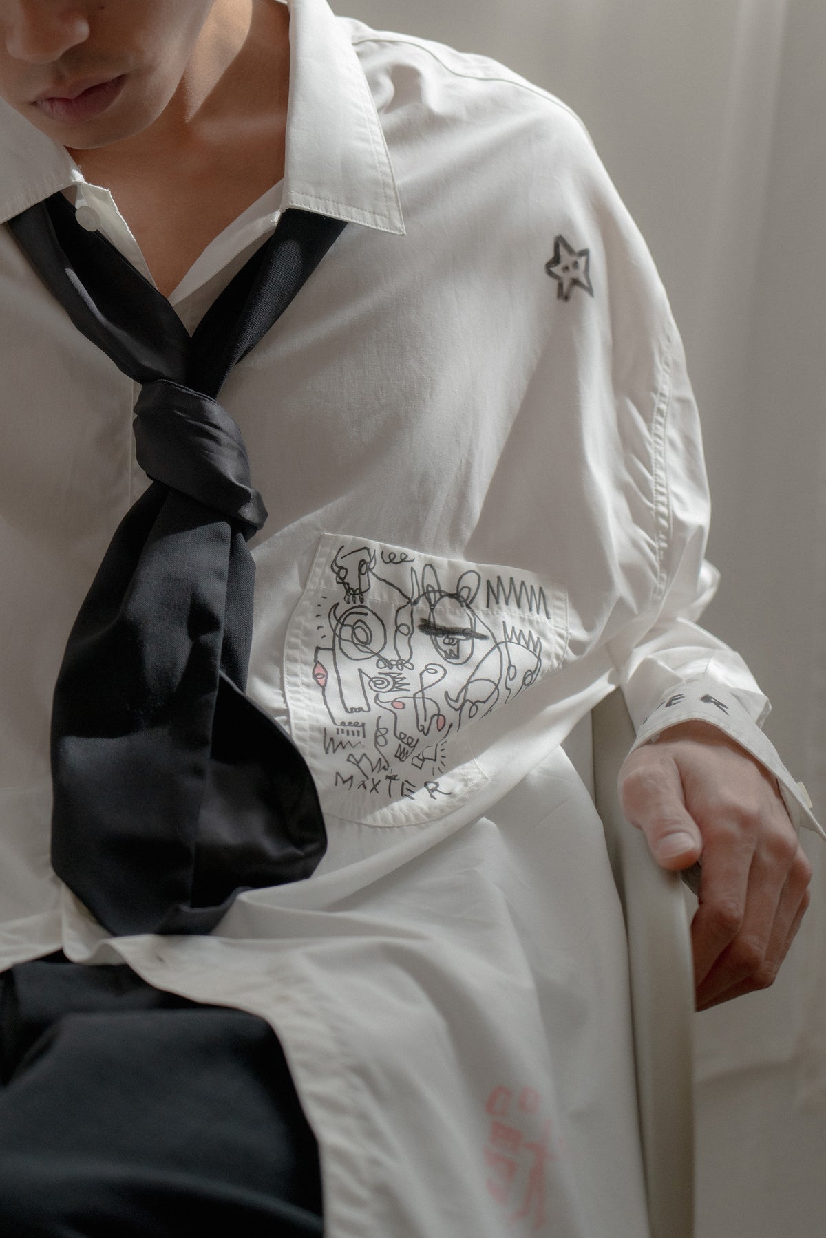 The Boy Shirt - Hand Painted by Benson Koo ( A )