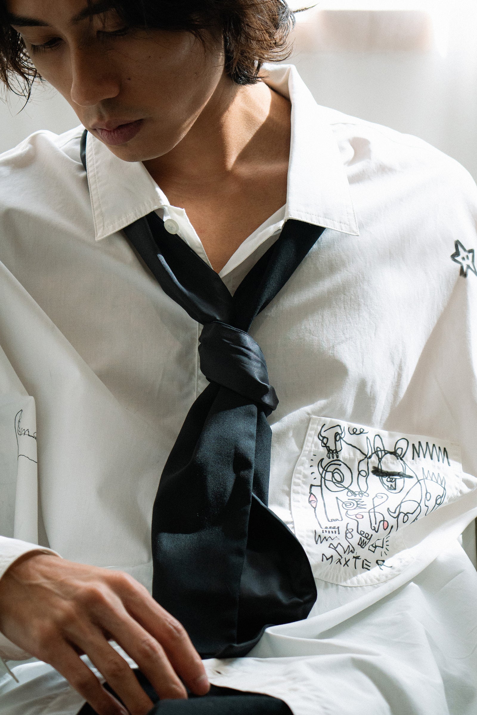 The Boy Shirt - Hand Painted by Benson Koo ( A )