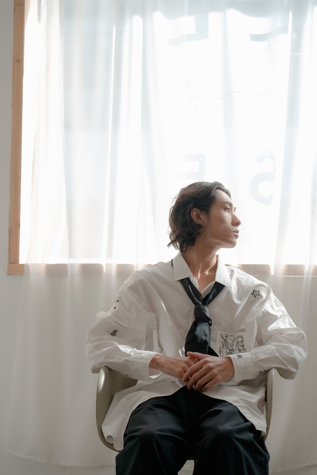 The Boy Shirt - Hand Painted by Benson Koo ( A )