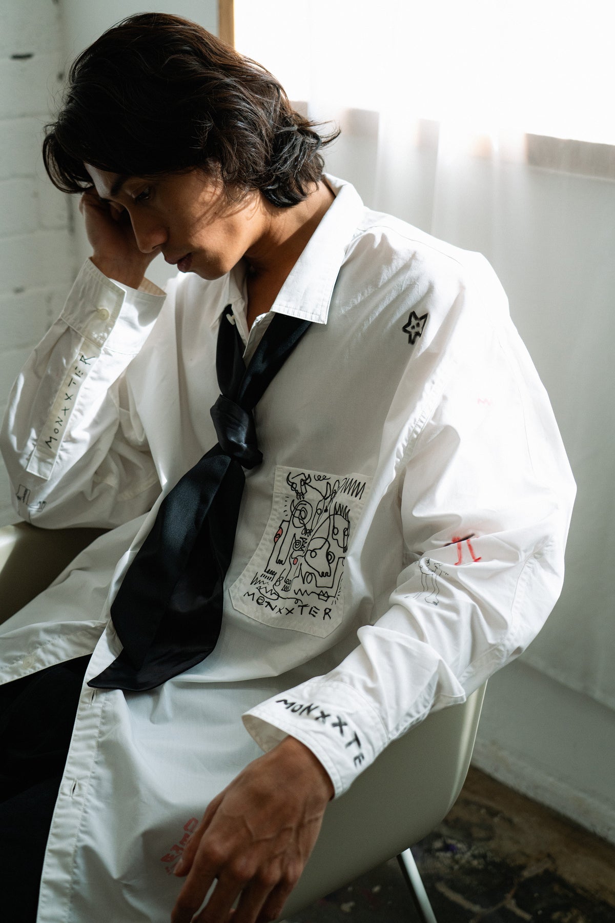 The Boy Shirt - Hand Painted by Benson Koo ( A )