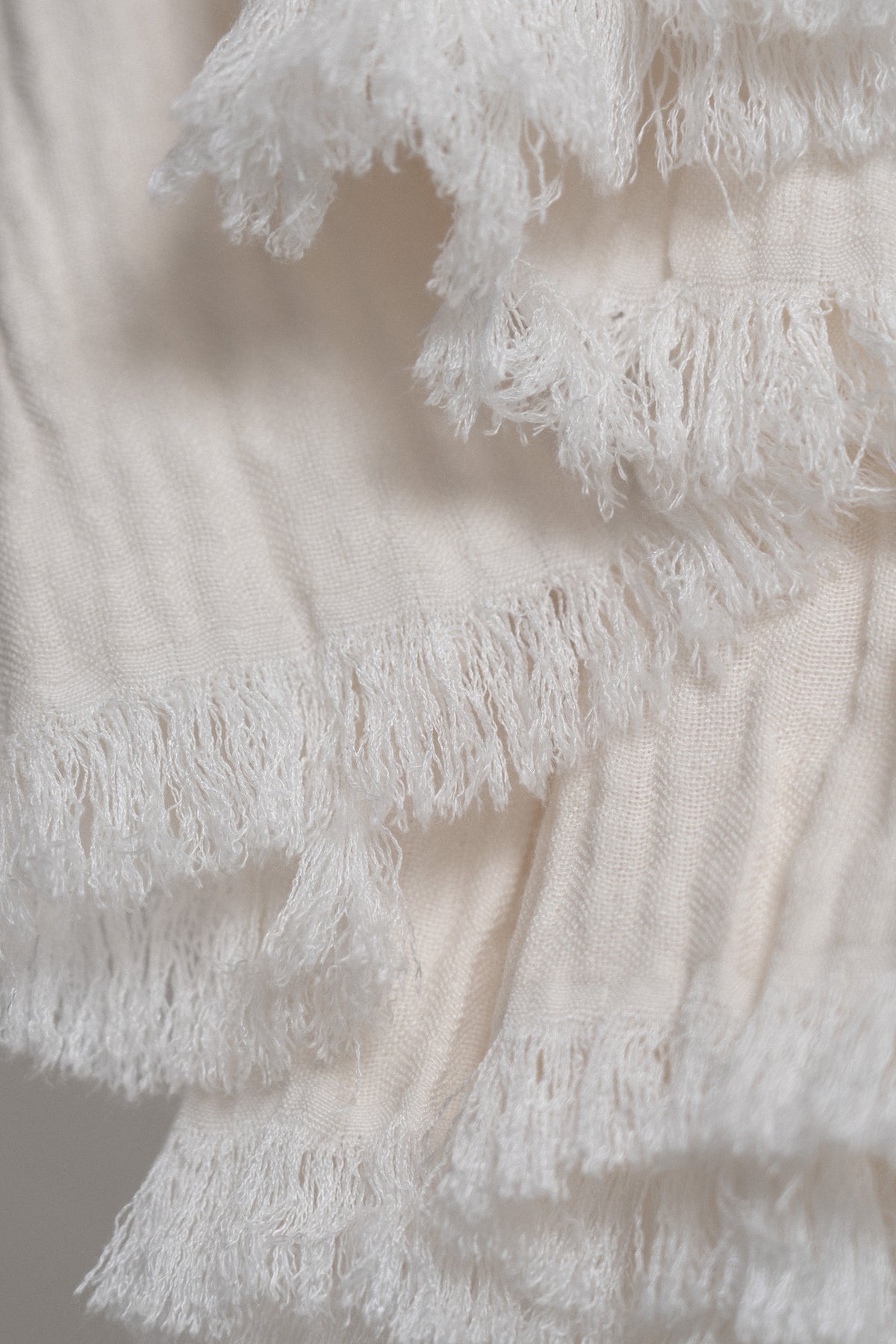 The Baby Cotton Scarf - Ecru