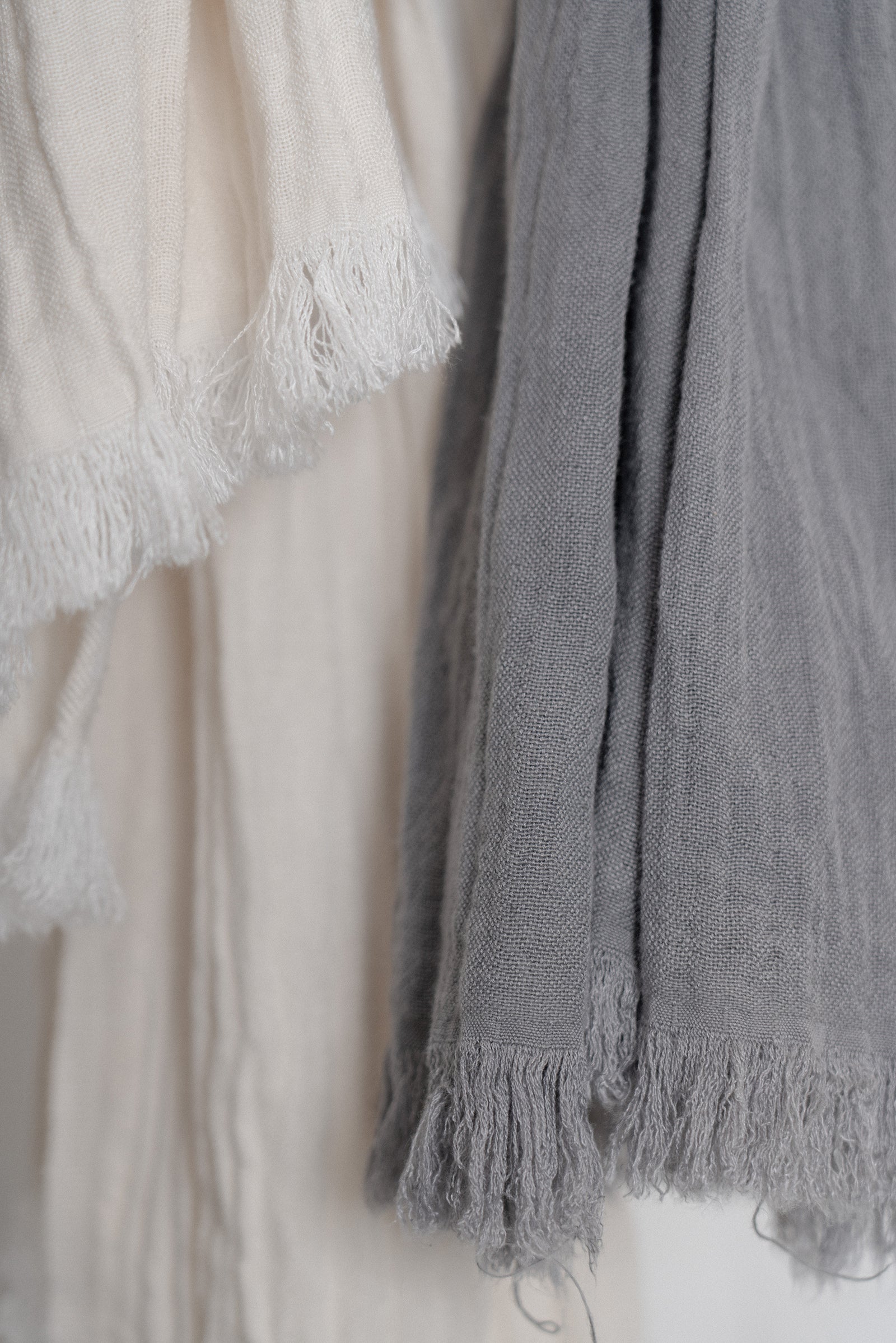 The Baby Cotton Scarf - Ecru