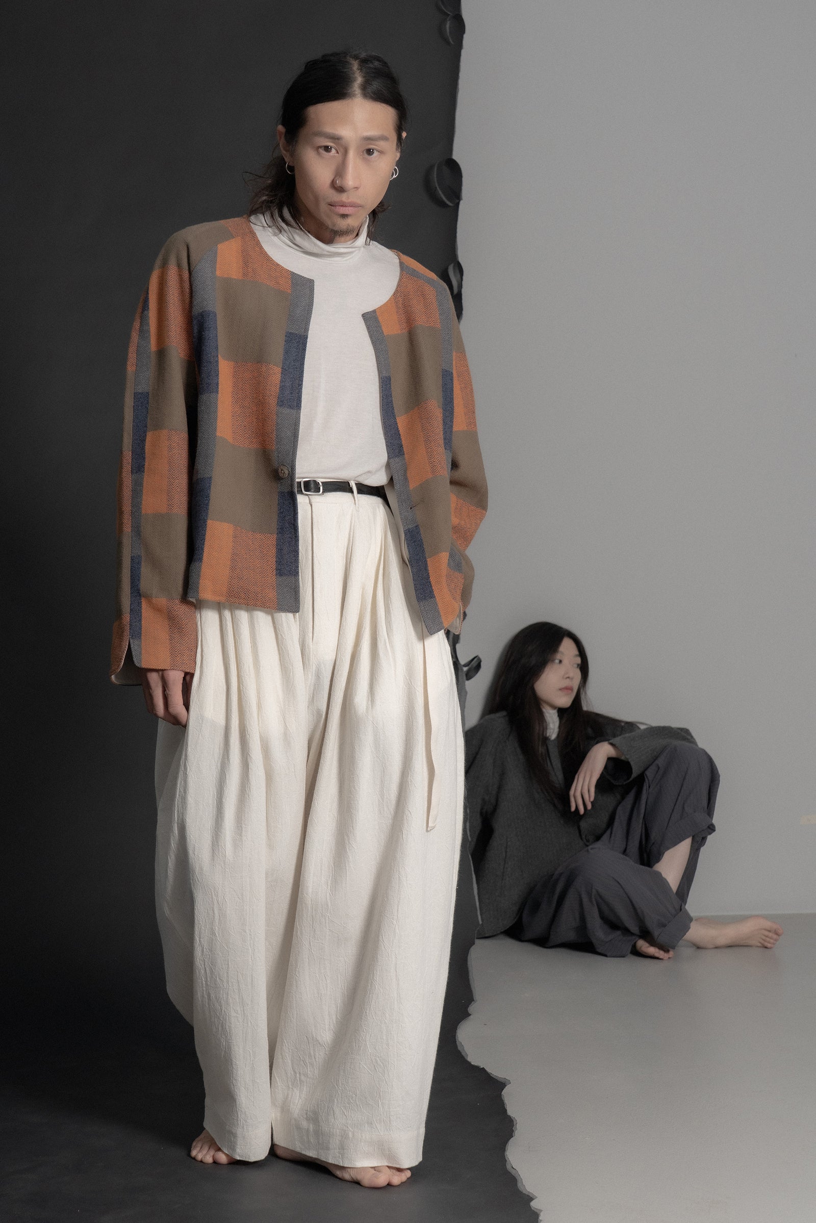 The Pleaty Trousers - White