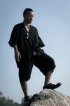 " The Talented Mr. " Linen Shirt - Black